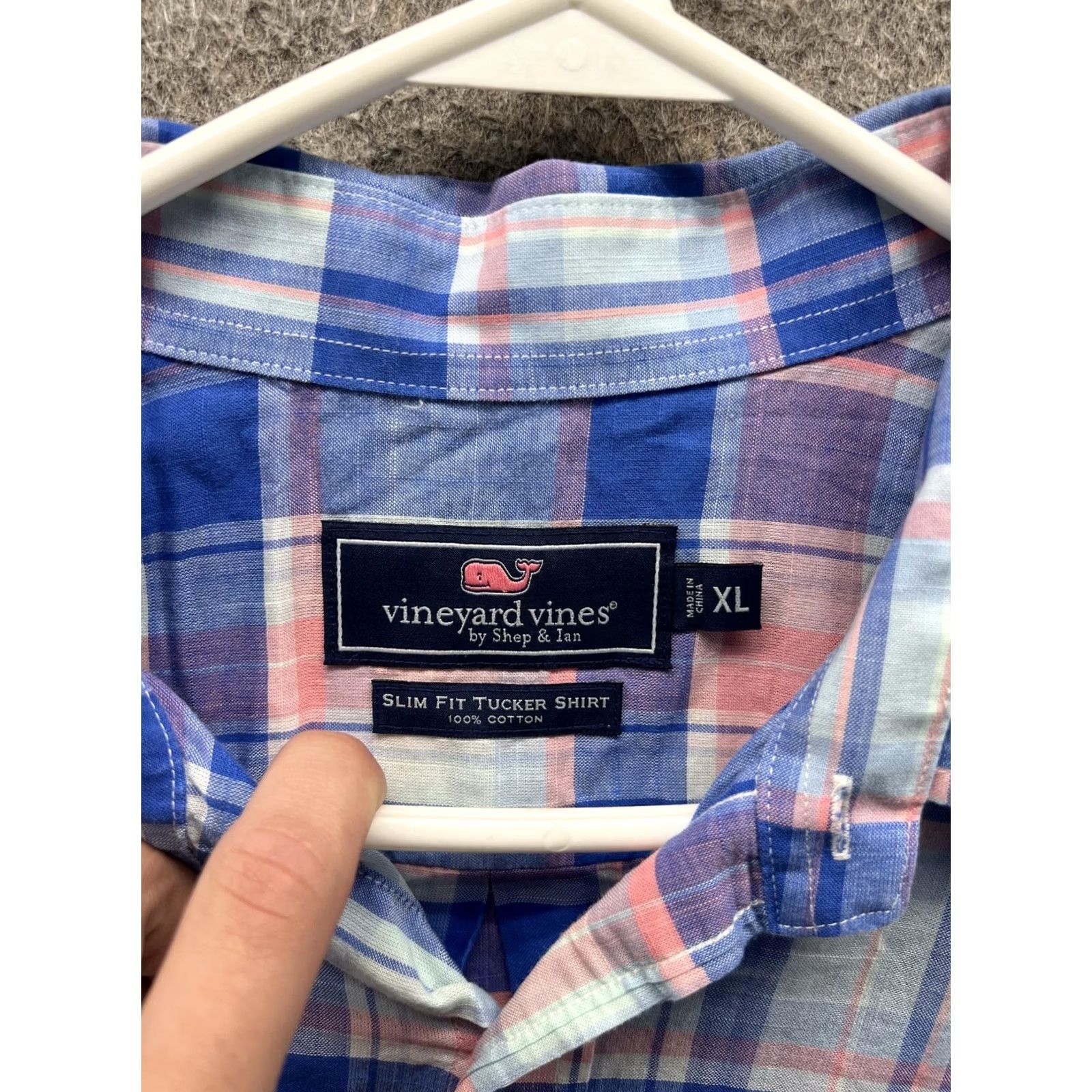 Vineyard Vines Vineyard Vines Shirt Mens XL Multicolor Plaid Long Sleeve Button Front Slim Fit Size US XL / EU 56 / 4 - 6 Thumbnail