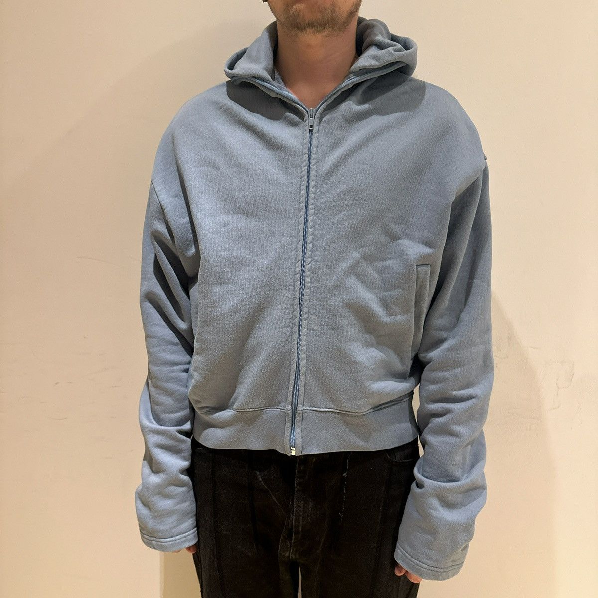 Vetements VETEMENTS SS18 RARE BABY BLUE ZIP UP HOODIE Size XS / US 0-2 / IT 36-38 - 1 Thumbnail
