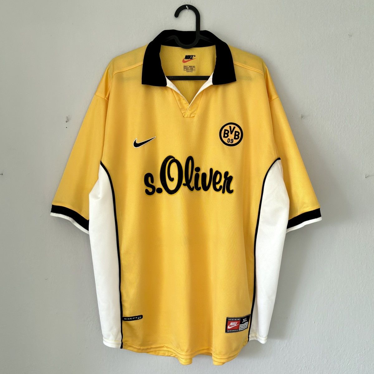 Nike × Vintage 1998 2000 BVB Borussia Dortmund Nike Vintage Soccer Jersey Size US XL / EU 56 / 4 - 3 Thumbnail