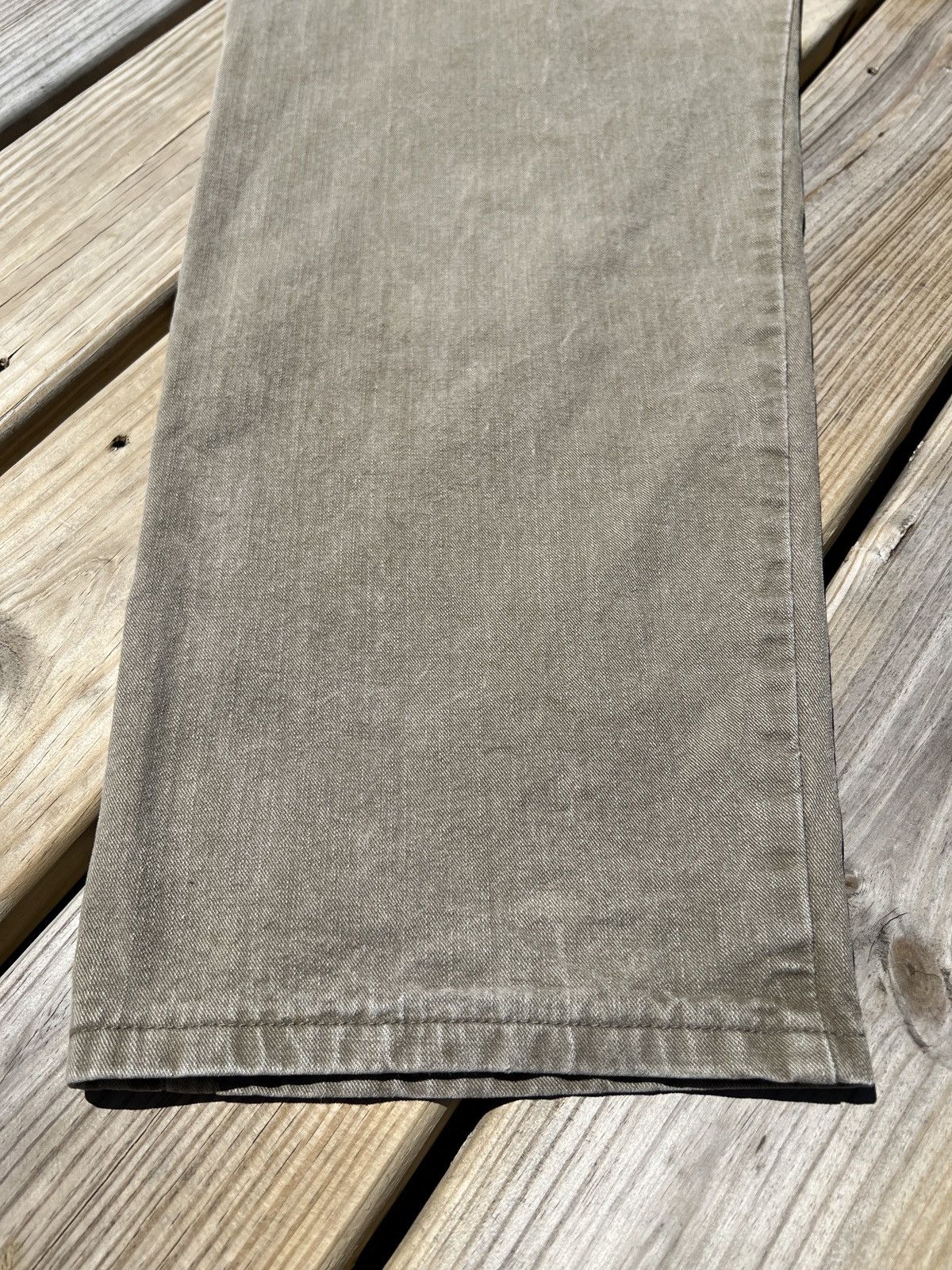 Vintage × Wrangler Y2K Wrangler Carpenter Khaki Green Denim Pants Size US 36 / EU 52 - 9 Thumbnail