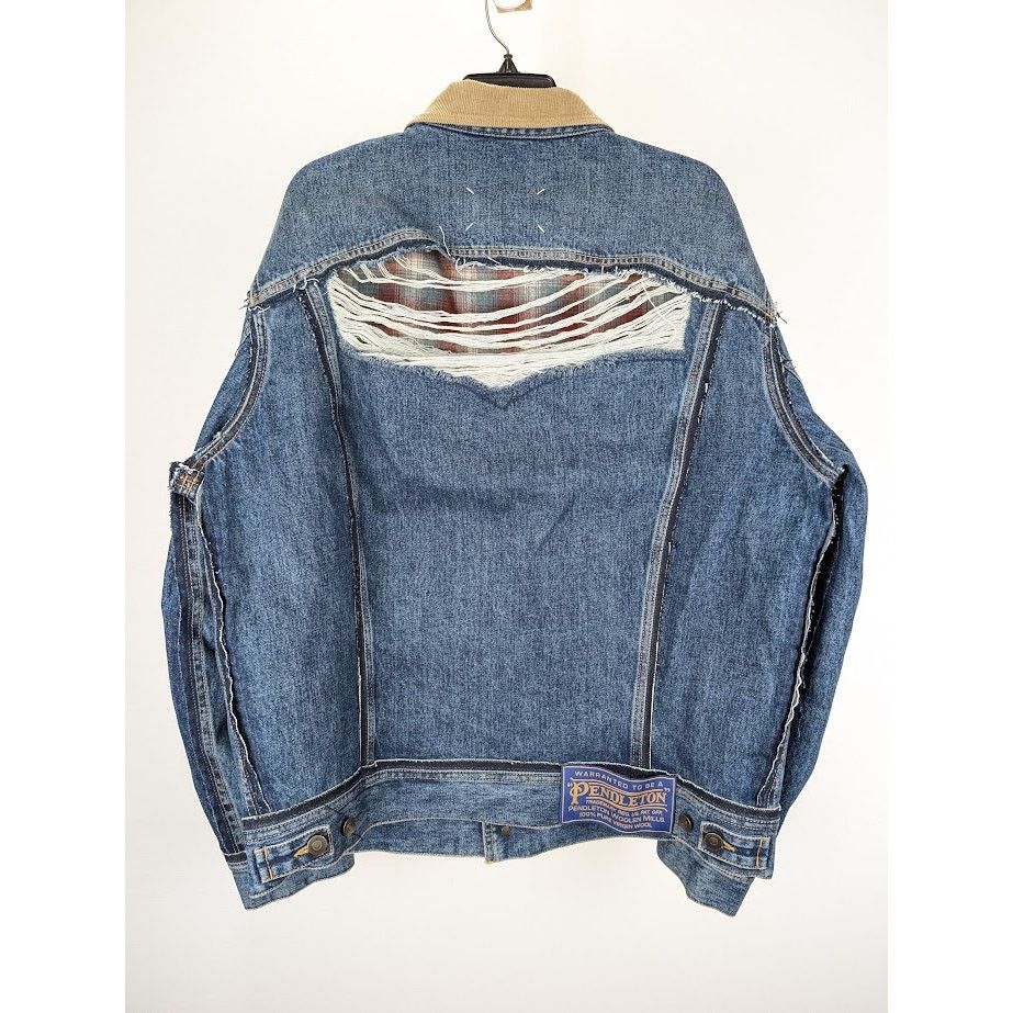 Maison Margiela o1rshd1 Denim Jacket in Blue Size US L / EU 52-54 / 3 - 12 Thumbnail
