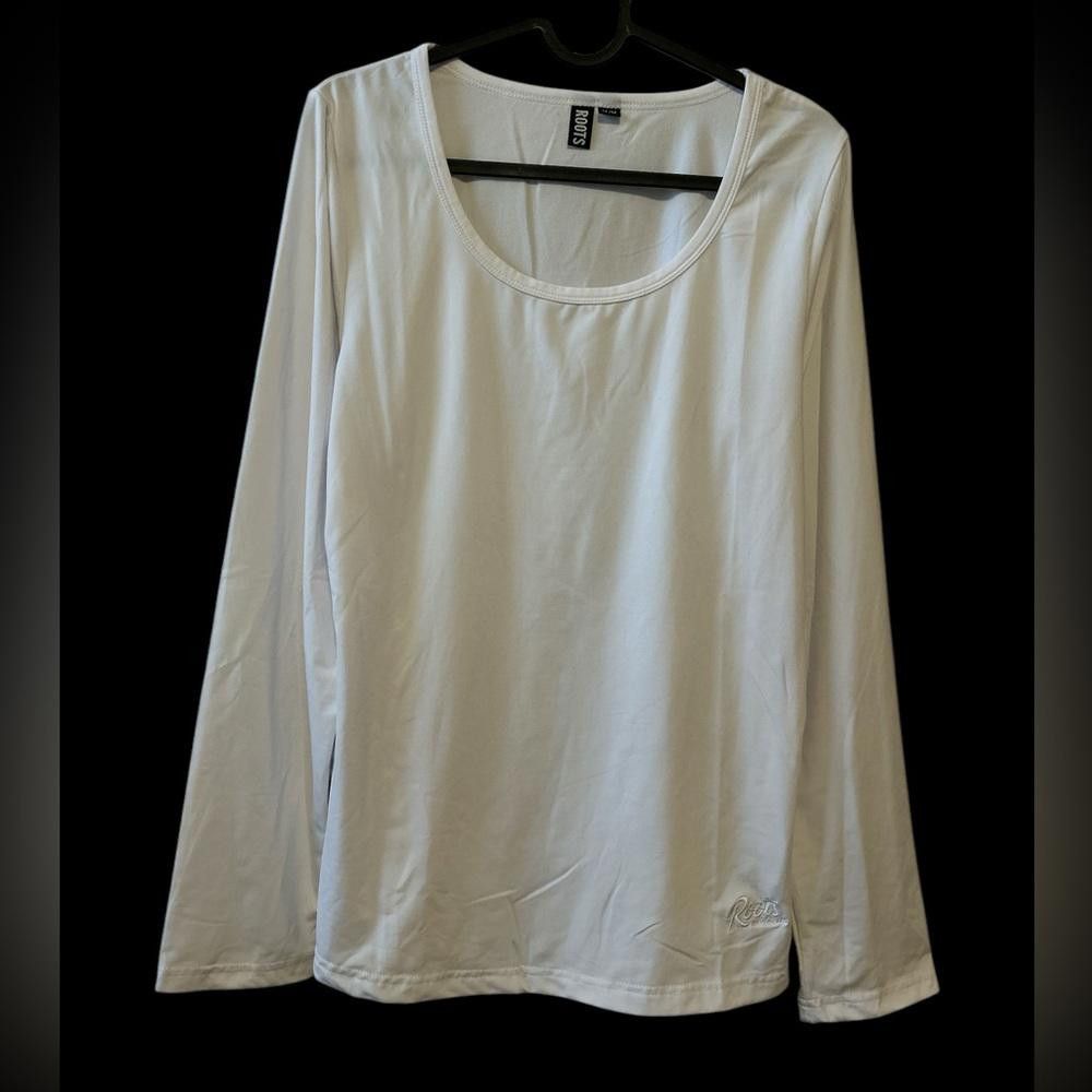 Roots NWOT Roots White Long-Sleeve Shirt - Size Medium Size M / US 6-8 / IT 42-44 - 1 Thumbnail