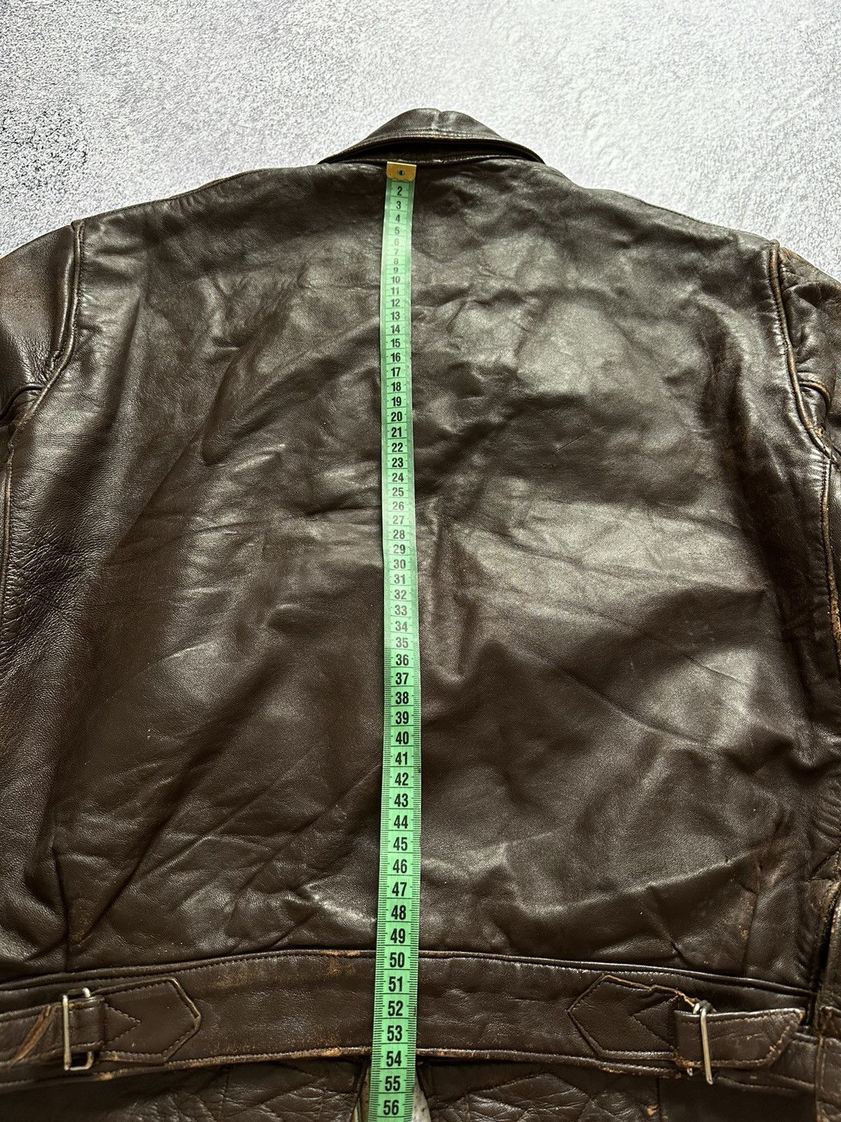 Hartmann Antique 40s French Cyclist 'Hartmann' Leather Jacket WW2 Era Size US M / EU 48-50 / 2 - 19 Thumbnail