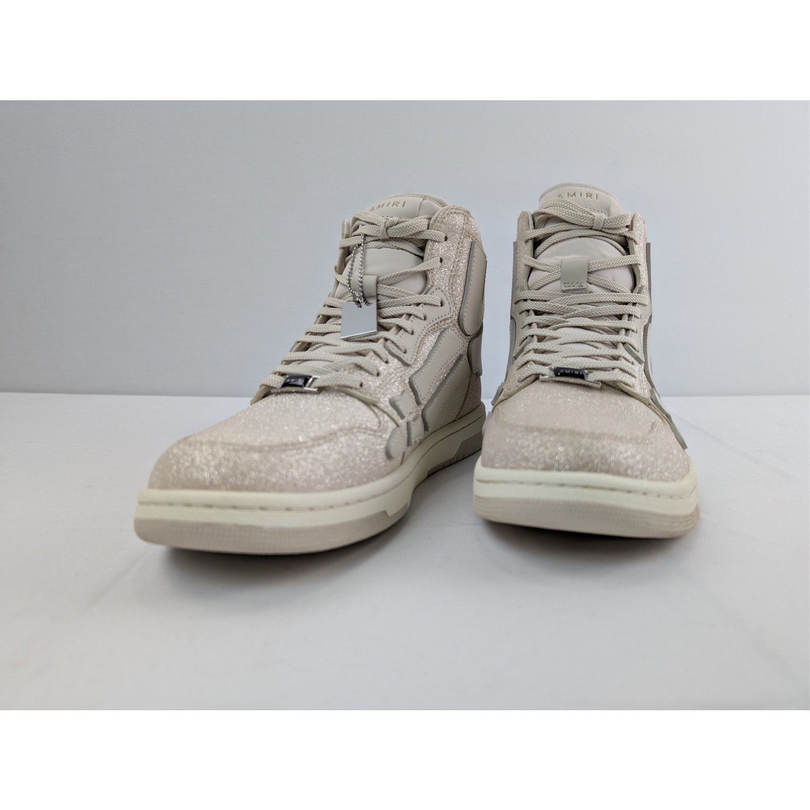 Amiri o1rshd1 Q:2 / Skelton Hi-Top Sneakers in Beige Size US 10 / EU 43 - 7 Thumbnail
