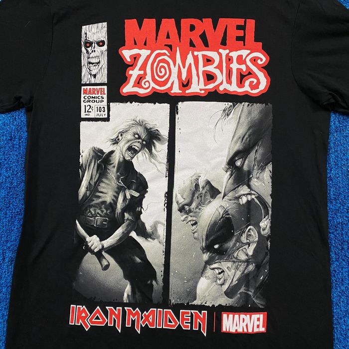 Iron Maiden Iron Maiden x Marvel Zombies Heavy Metal Tee M Grailed