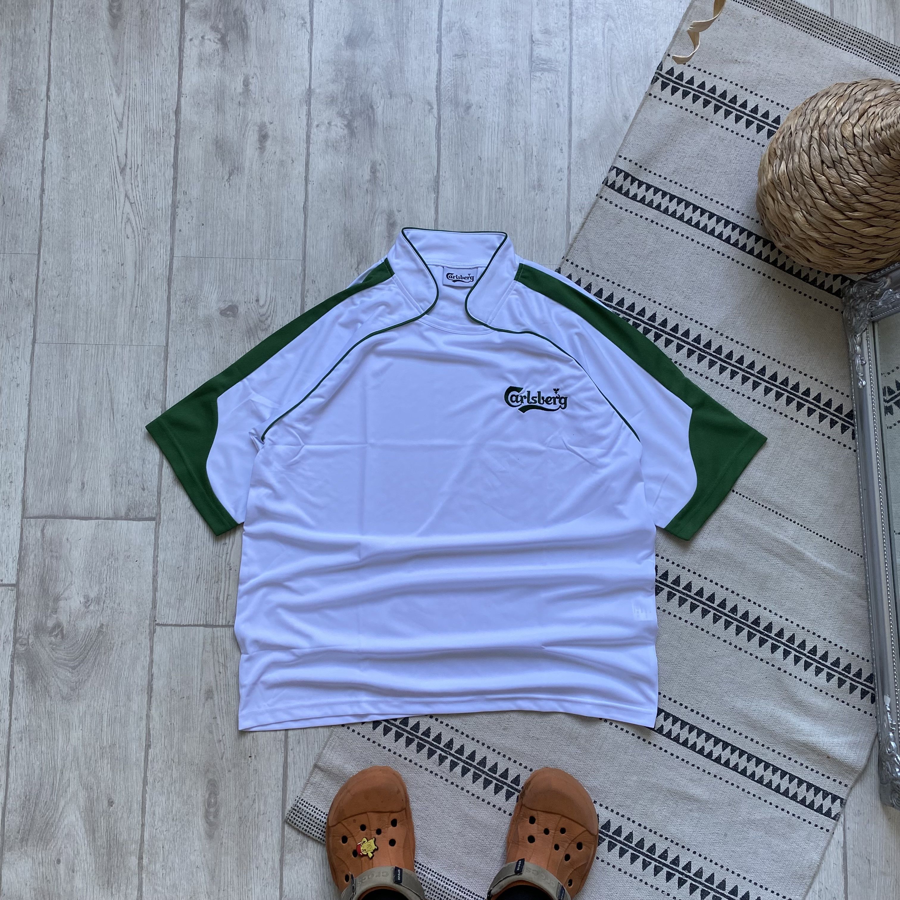 Reebok 🍺 Blockore Vintage England Carlsberg Jersey Soccer Rugby Size US L / EU 52-54 / 3 - 1 Thumbnail