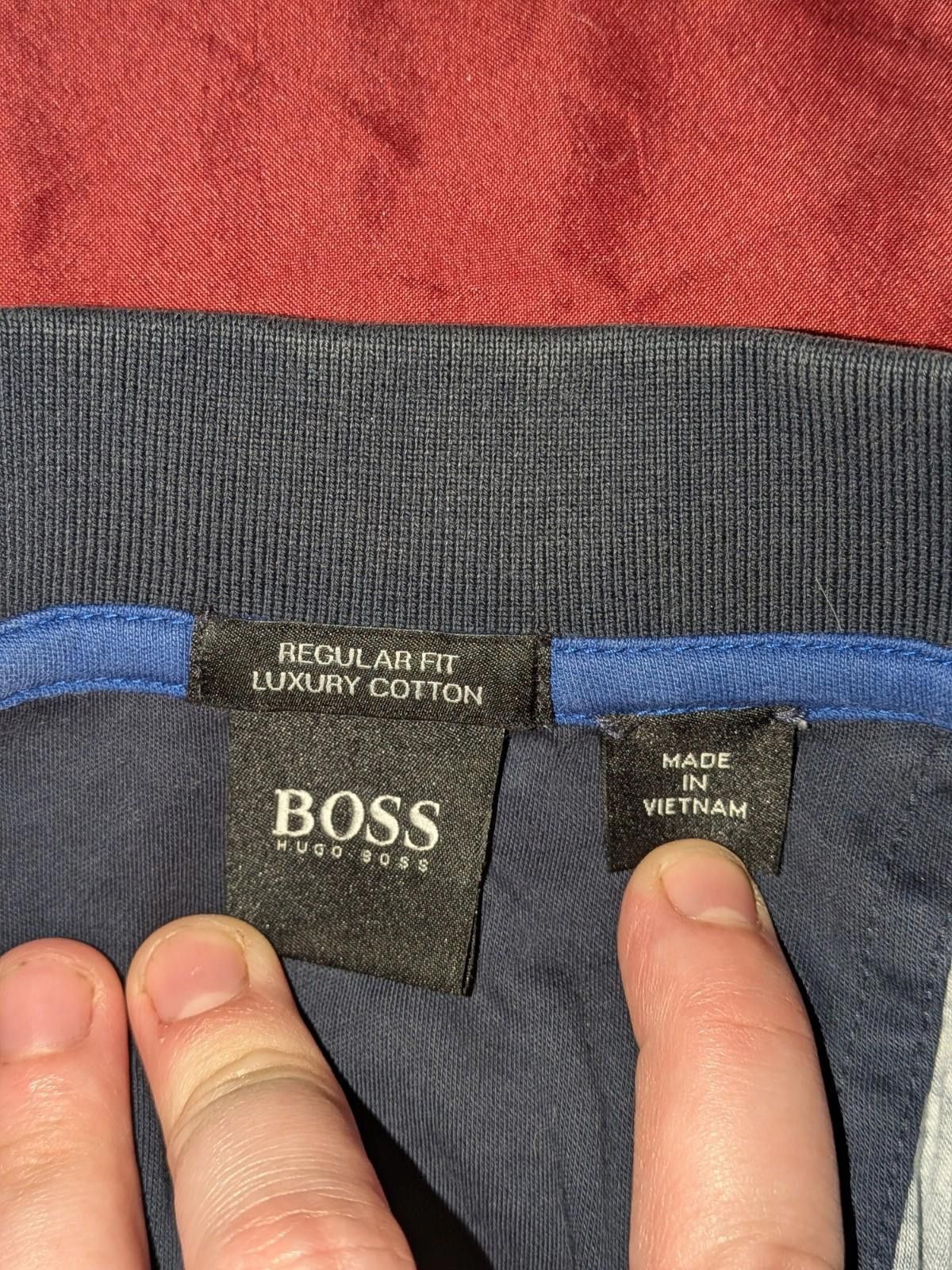 Hugo Boss HUGO BOSS Leaf-print Men's Paddy 6 Short Sleeve Polo In Blau Size US M / EU 48-50 / 2 - 8 Thumbnail