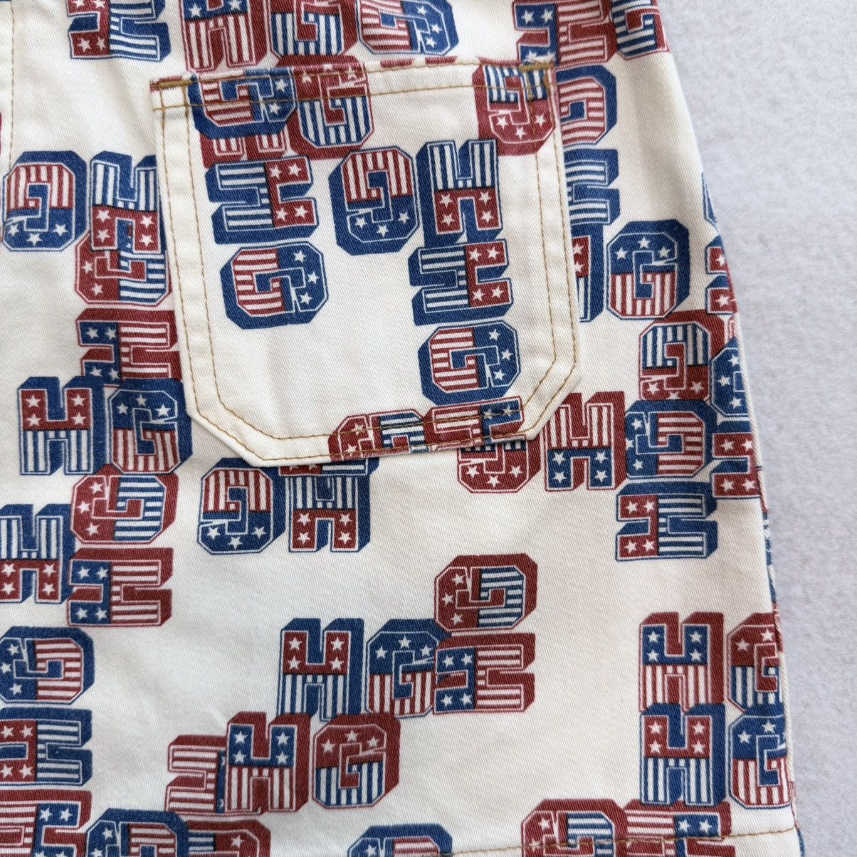 Hysteric Glamour 1990s Hysteric Glamour American Flag Logo Printed Mini Skirt Size 28" / US 6 / IT 42 - 4 Thumbnail
