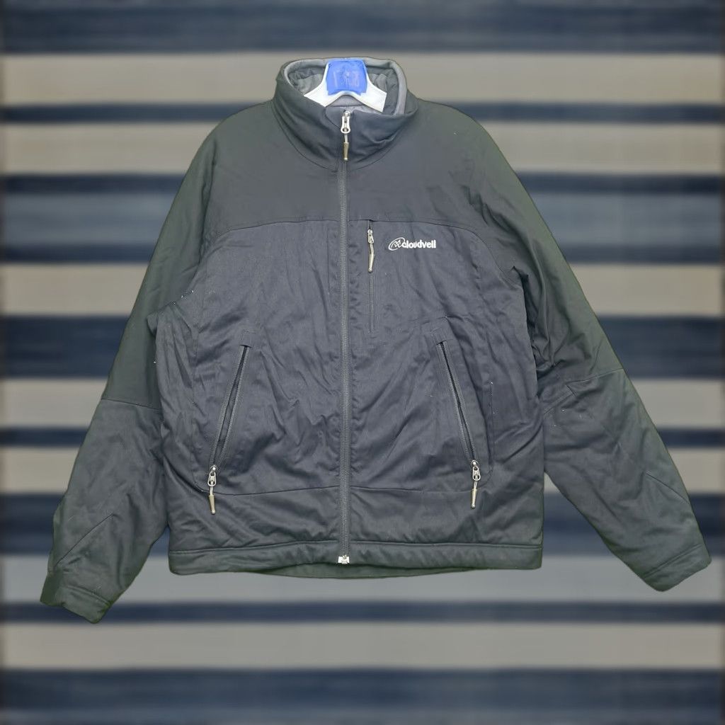 Vintage Cloudveil Jacket Mens Small Black Outdoor Performance Windbreaker Jacket Regular Winter Fall Spring // Size US S / EU 44-46 / 1 - 1 Thumbnail