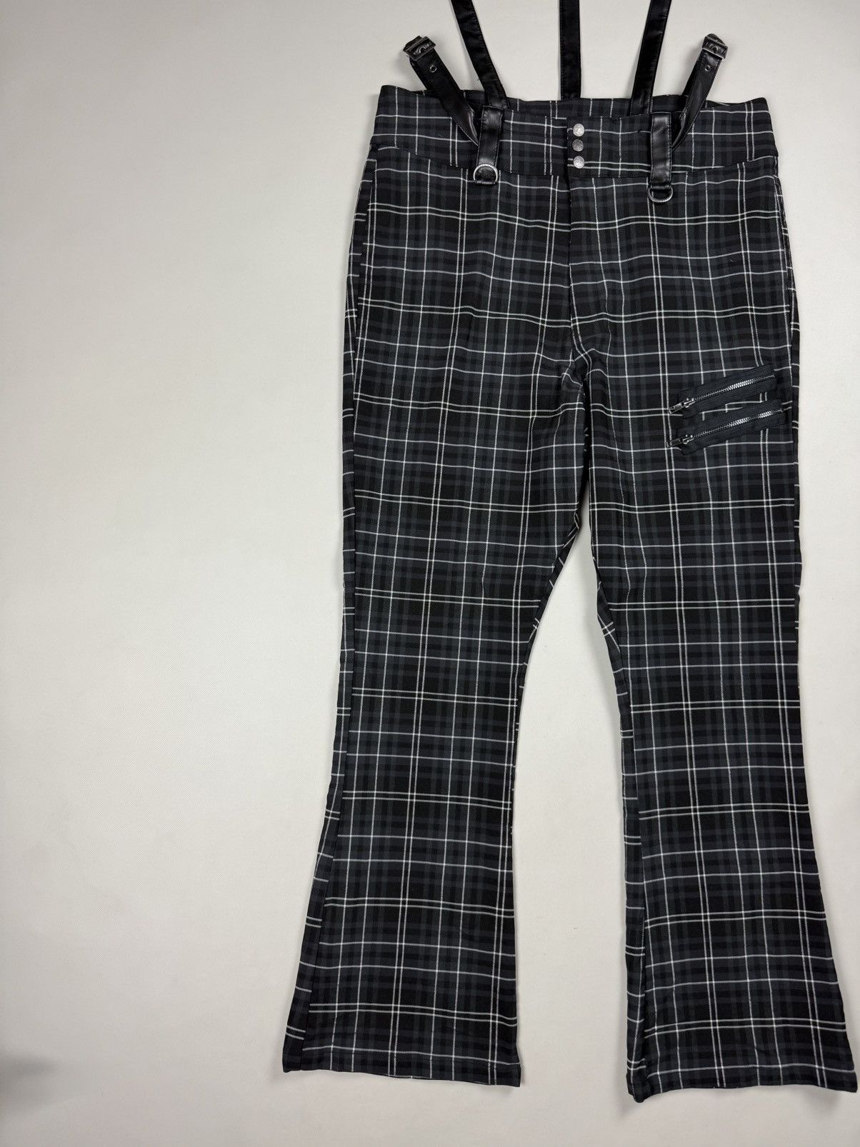 Killstar Killstar Ladies Gothic Plaid Pants Overall Size 4XL Size 36" / US 14 / IT 50 - 3 Thumbnail