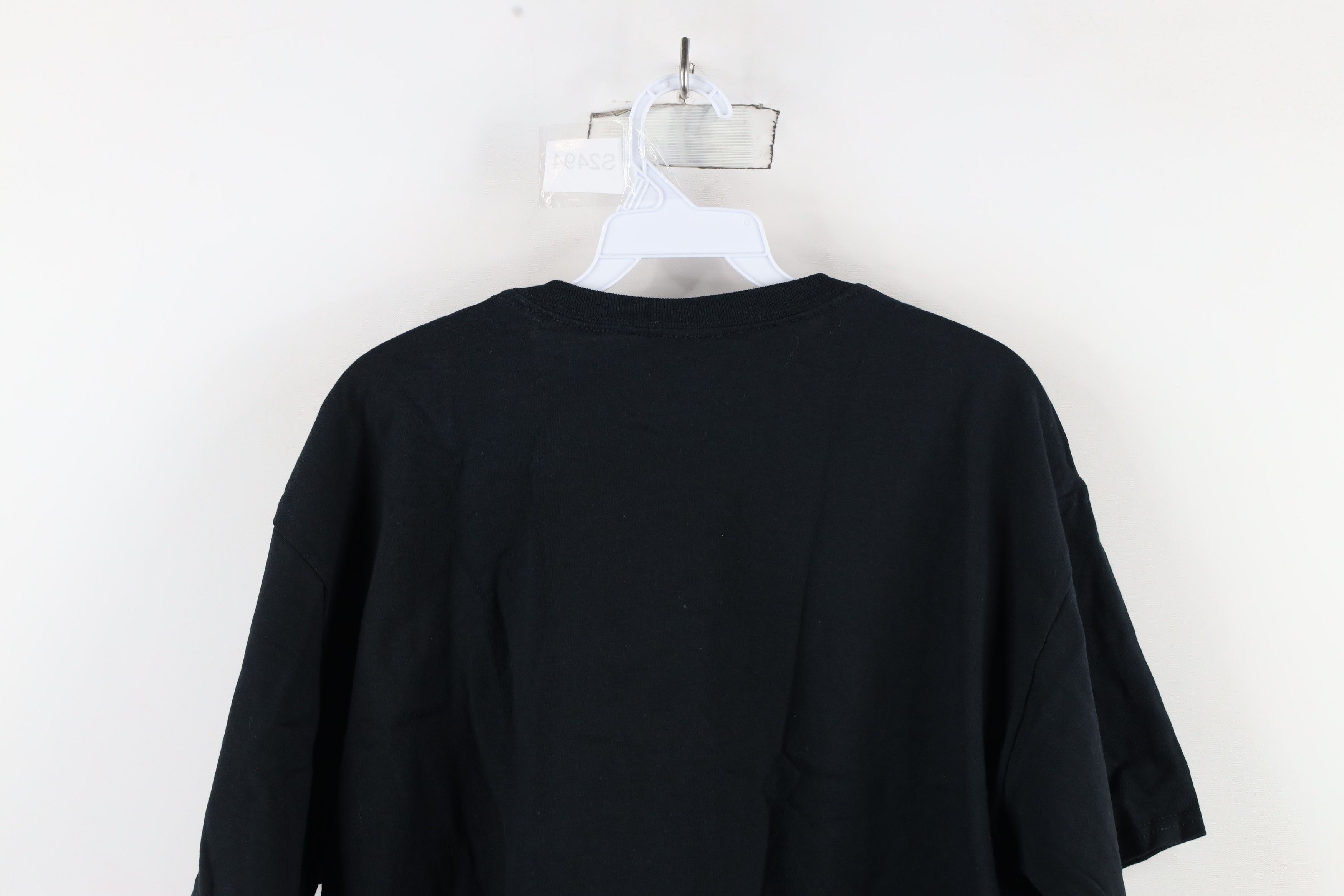 Vintage Vintage 90s Streetwear Heavyweight Cotton T-Shirt Black Size US L / EU 52-54 / 3 - 9 Thumbnail