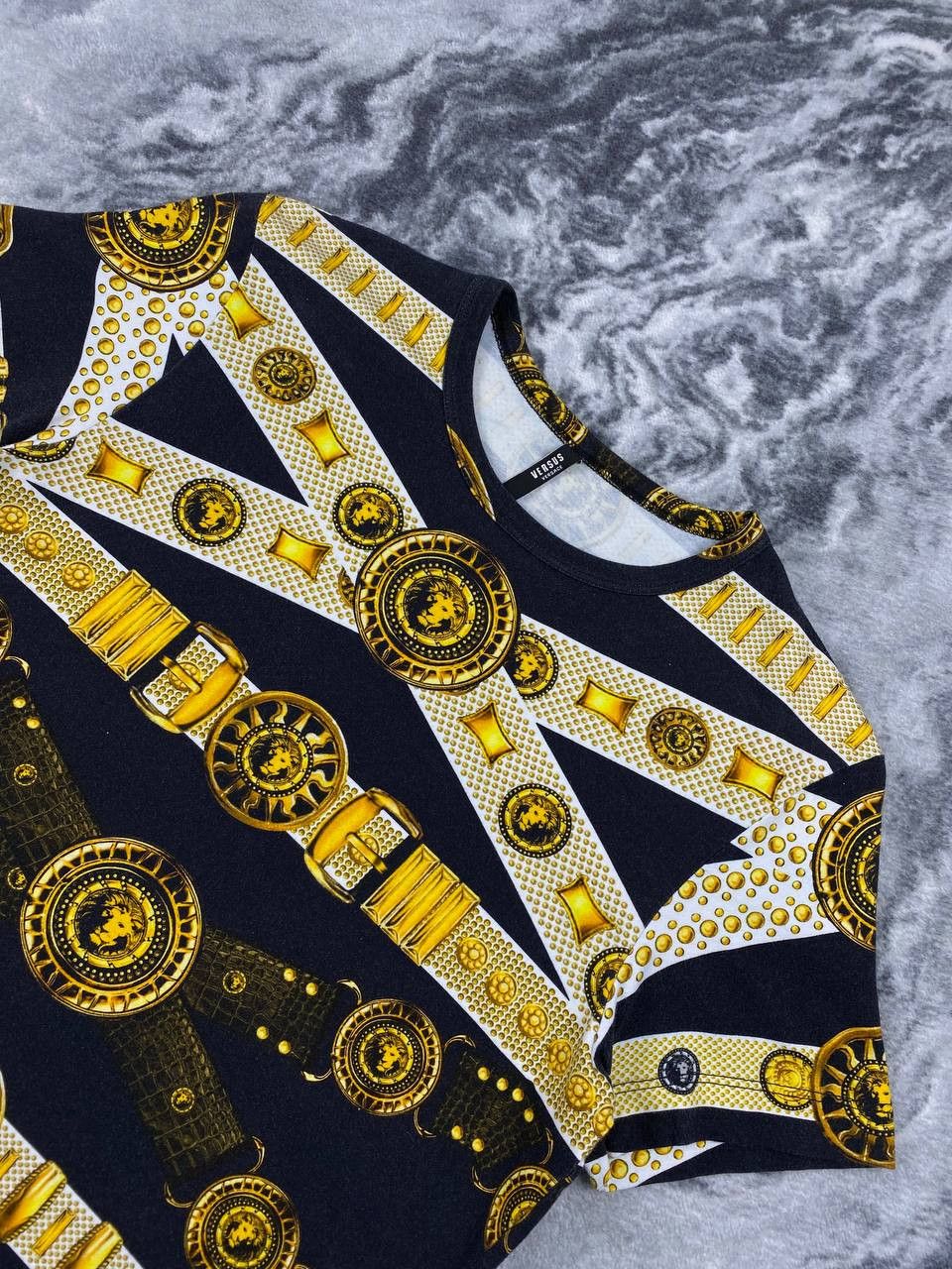 Versace Versus Versace Baroque Big Logo T-Shirt Men Size S Size US S / EU 44-46 / 1 - 2 Thumbnail