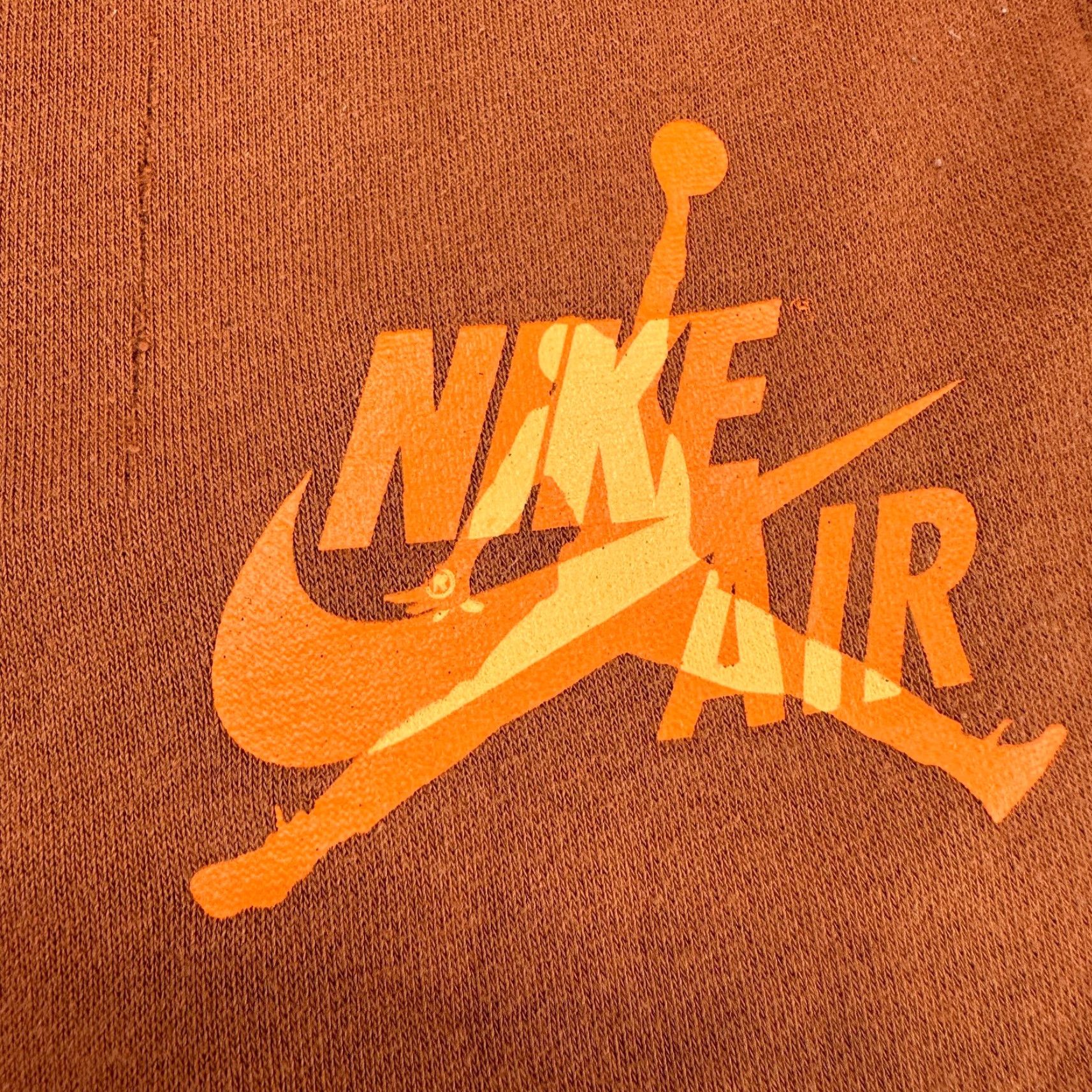 Jordan Brand Air Jordan Pants Men Small Orange Sweat Jogger Fleece Nylon Stretch Logo Jumpman Size US 29 - 3 Thumbnail