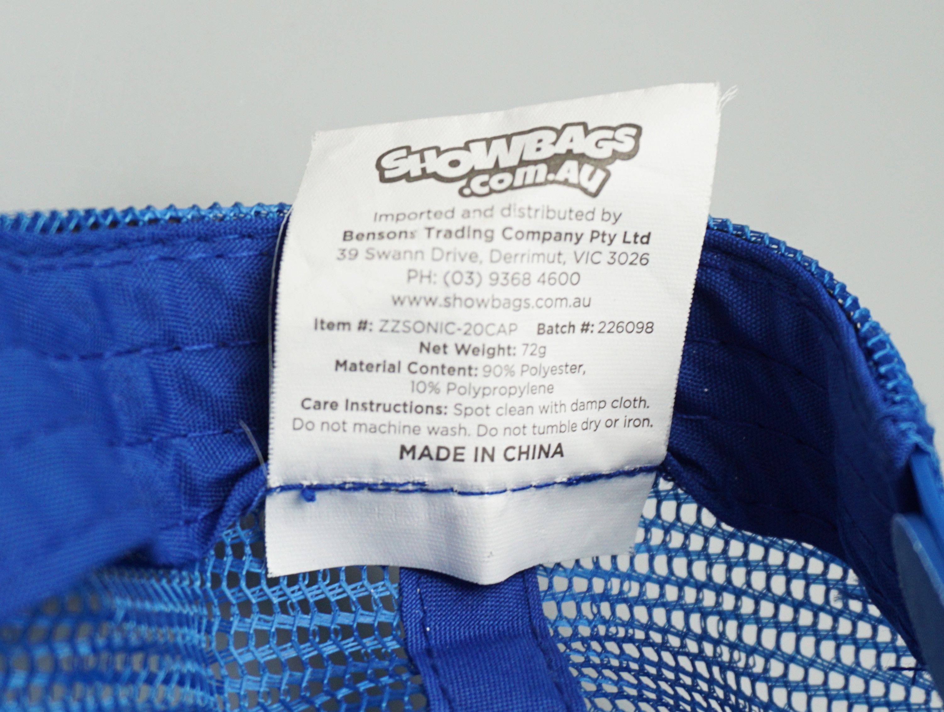 Designer 00's Sonic Cap Size ONE SIZE - 6 Thumbnail