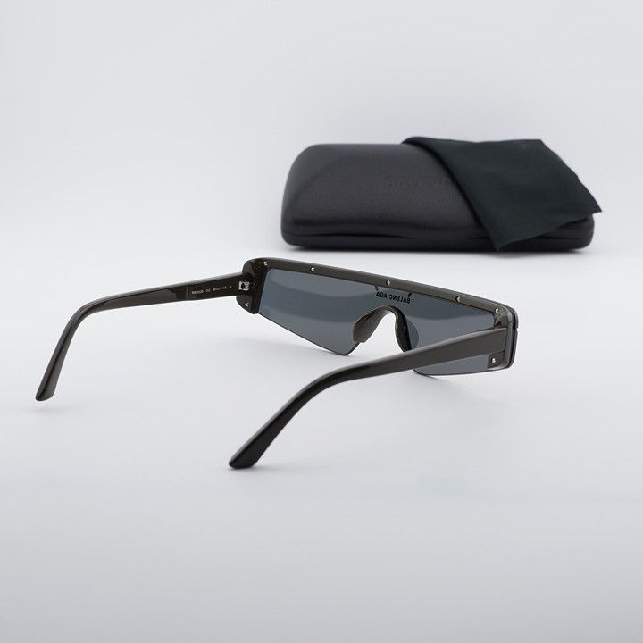 Balenciaga Balenciaga BB0003S 012 Sunglasses Brown Shield Frame Size ONE SIZE - 10 Thumbnail