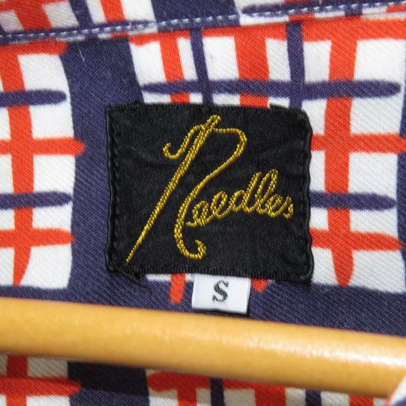Needles Shirt Cut Off Bottom Checkered Orange Size US S / EU 44-46 / 1 - 5 Thumbnail
