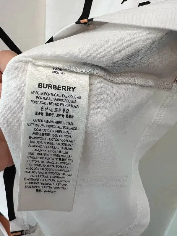 Burberry Burberry White Cotton Short Sleeve T-Shirt. Size XXS / US 00 / IT 34 - 5 Thumbnail
