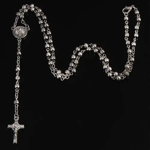 VIBE rosary beads 4mm bead necklace, Size ONE SIZE - 1 Thumbnail