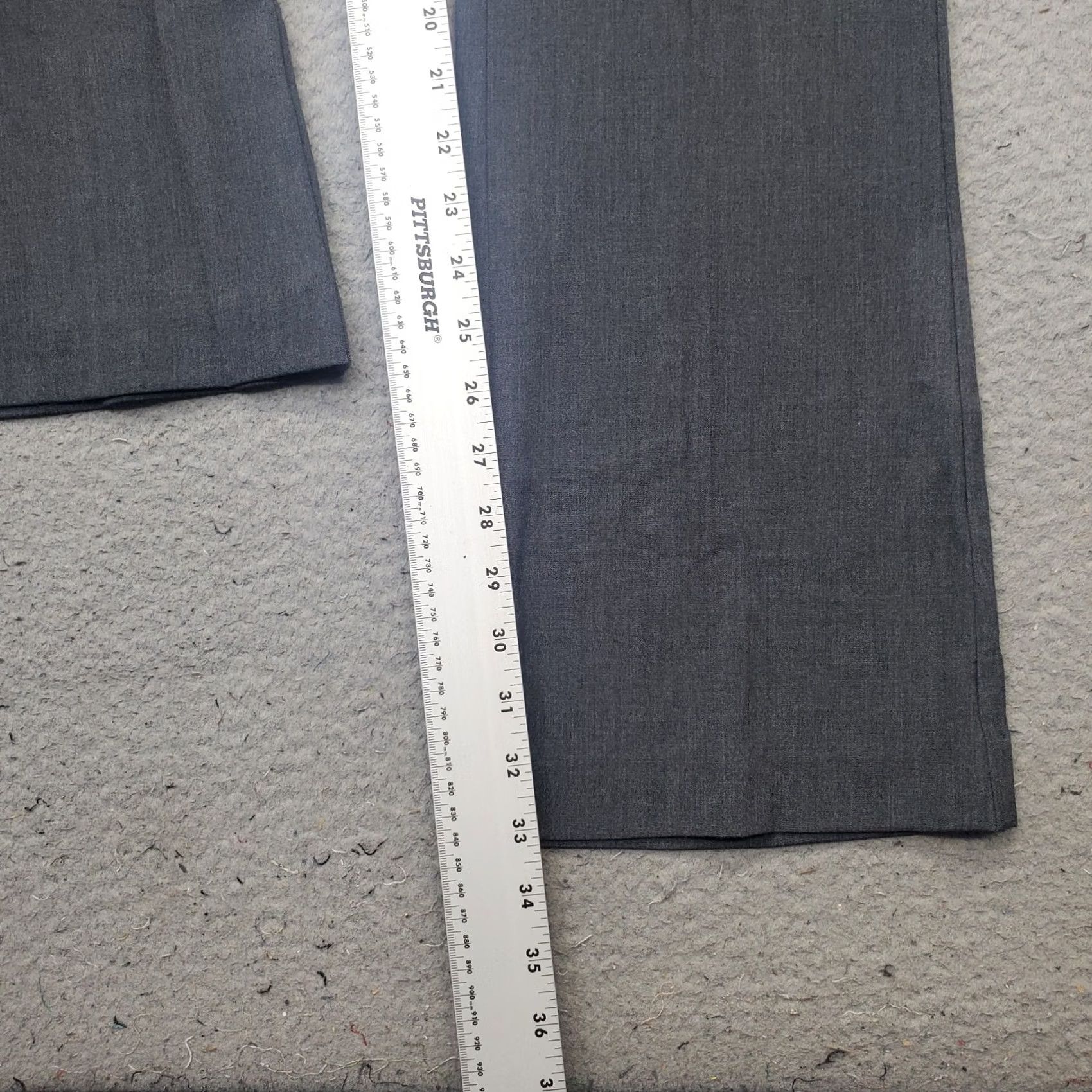 Vintage Candies Marilyn Bootcut Pants Womens 5 Gray Stretch Mid Rise Flat Front Formal Size 27" / US 4 / IT 40 - 4 Thumbnail
