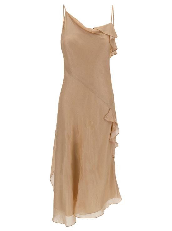 Victoria Beckham VICTORIA BECKHAM Women Dresses 1124WDR005220A8680 Beige Size M / US 6-8 / IT 42-44 - 1 Thumbnail