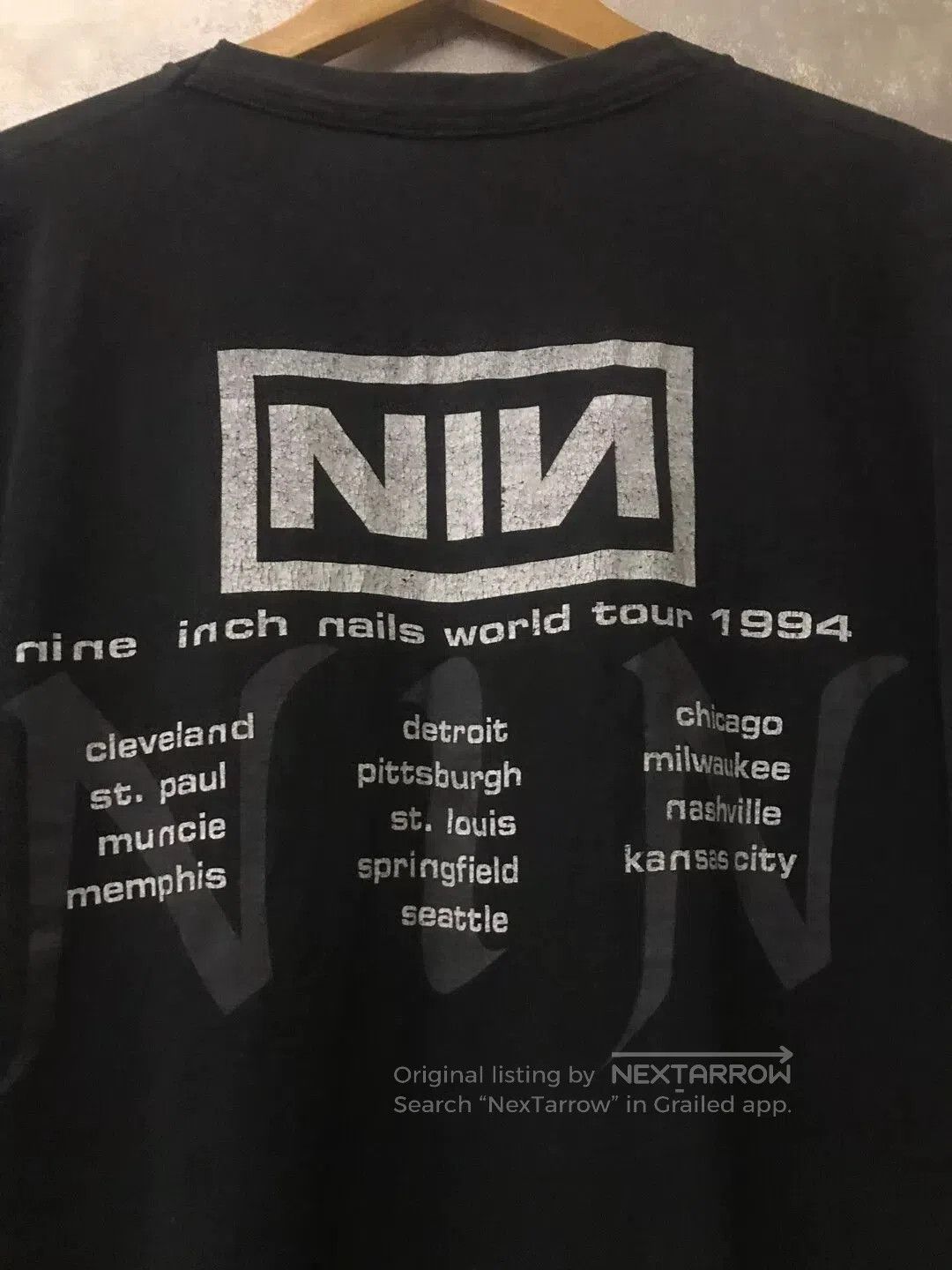 Vintage Nine Inch Nails 1994 World Tour. Size US XL / EU 56 / 4 - 3 Thumbnail