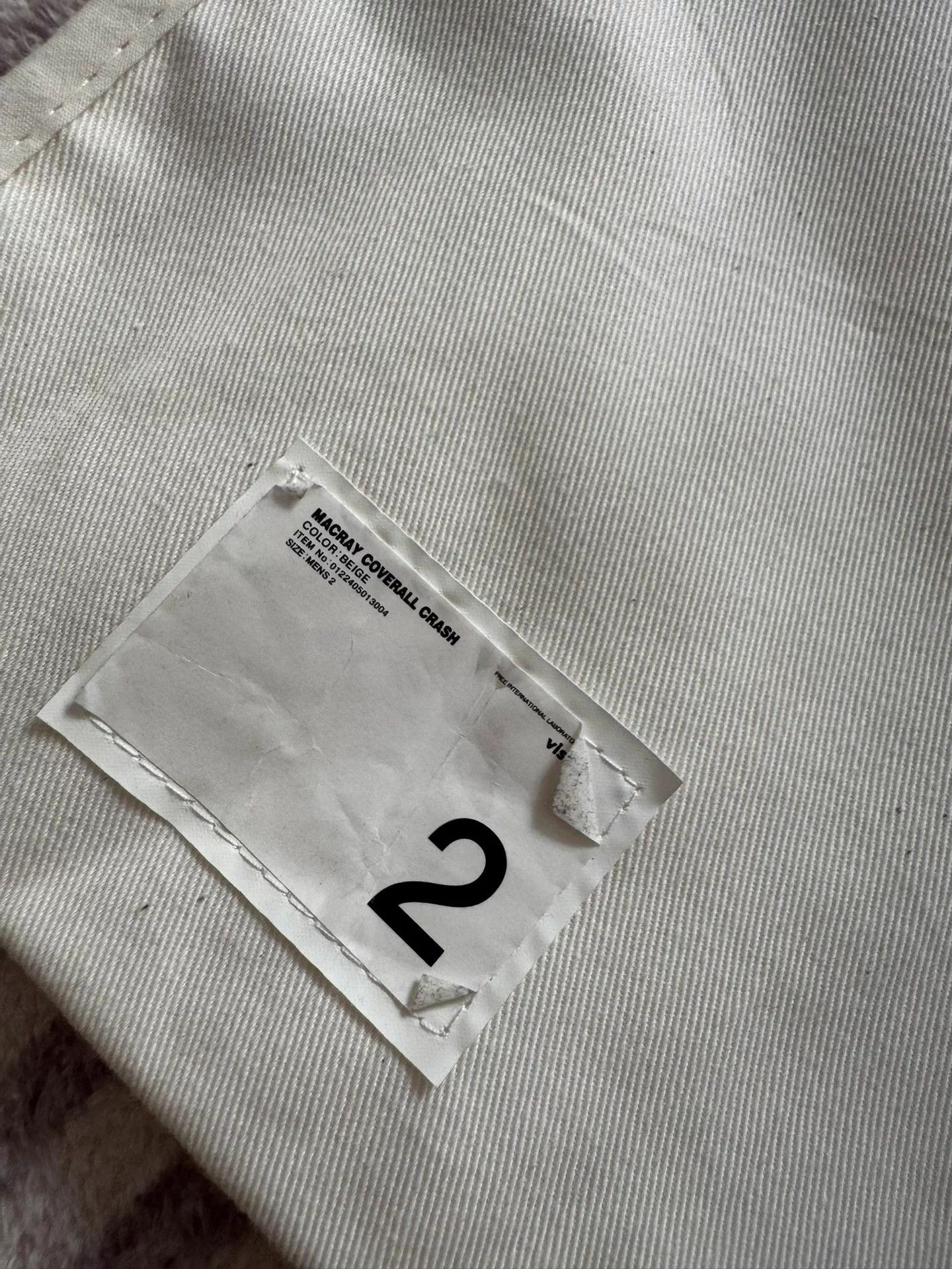 Visvim VISVIM 22AW MACRAY COVERALL CRASH Beige 2 Jacket Size US M / EU 48-50 / 2 - 6 Thumbnail