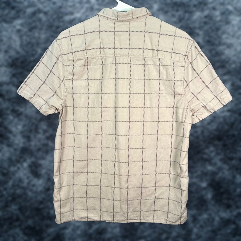Madewell Madewell Mens Small Beige Checkered Short-Sleeve Button-Down Shirt Easy Fit Shirt Mens Small Beige Checkered Short-Sleeve Button-Down Shirt Size US S / EU 44-46 / 1 - 1 Thumbnail