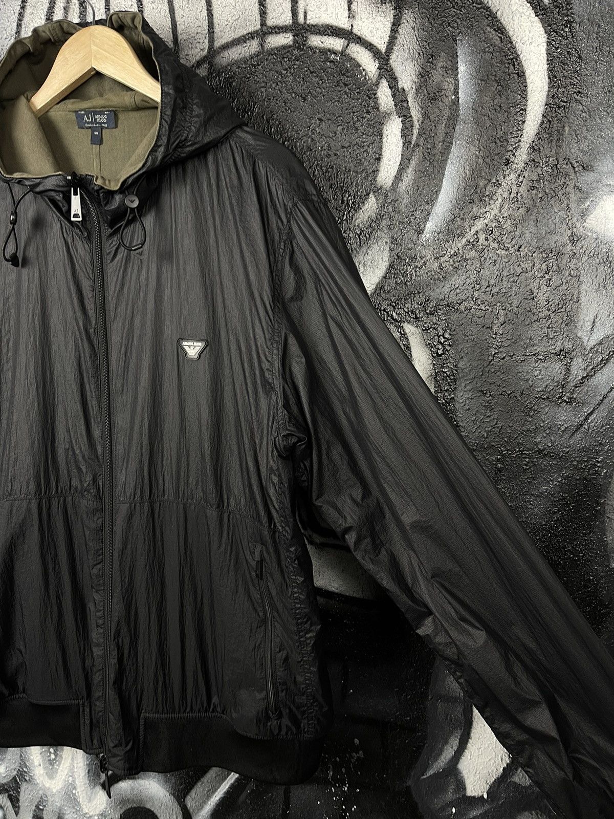 Armani Armani Jeans Black Nylon Reversible Jacket Men’s Size 56 Size US XL / EU 56 / 4 - 11 Thumbnail