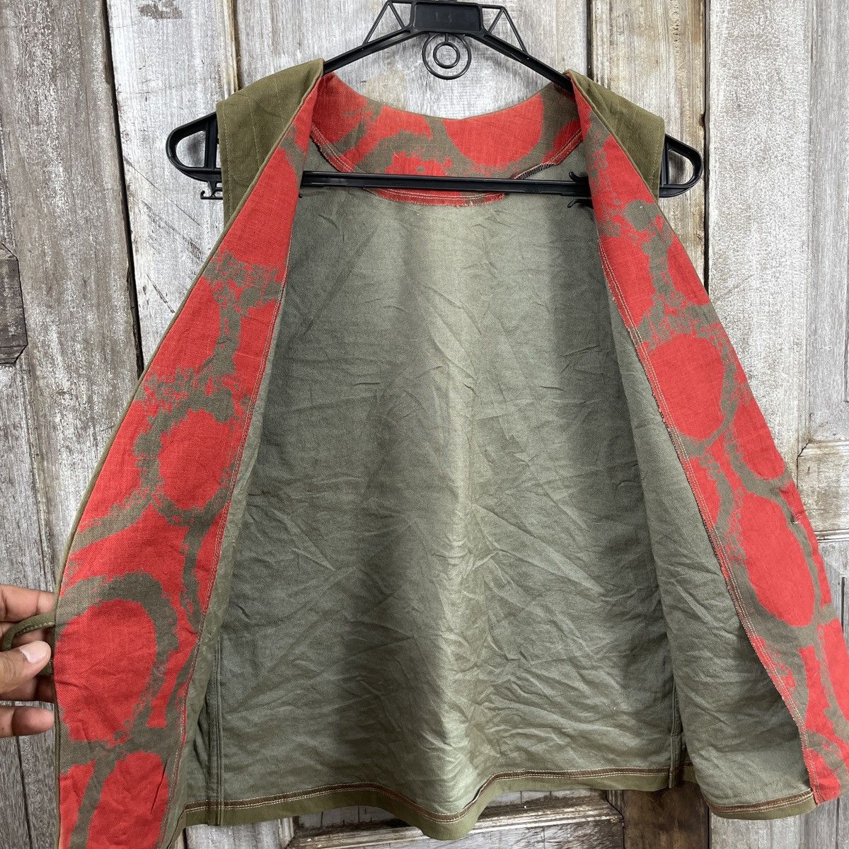 Japanese Brand × Vintage Vintage Japanese Brand Vests Plain Green Army Size US M / EU 48-50 / 2 - 5 Thumbnail