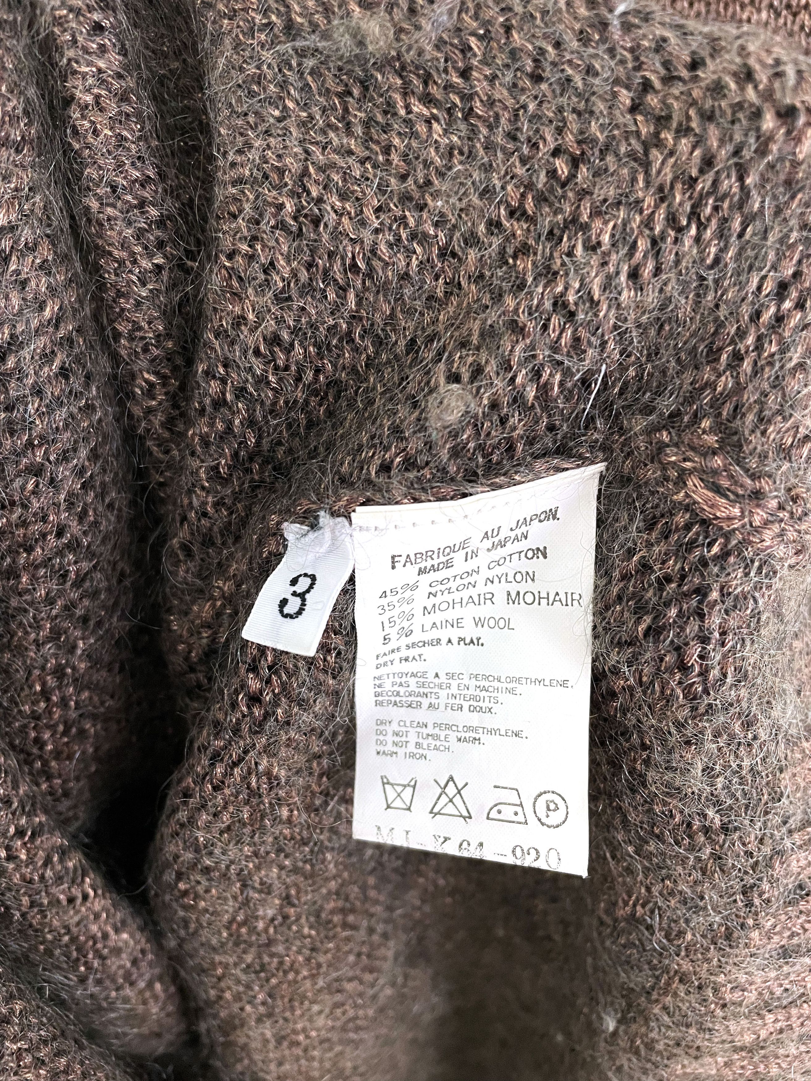 Yohji Yamamoto Clover Mohair Sweater Size US L / EU 52-54 / 3 - 5 Thumbnail