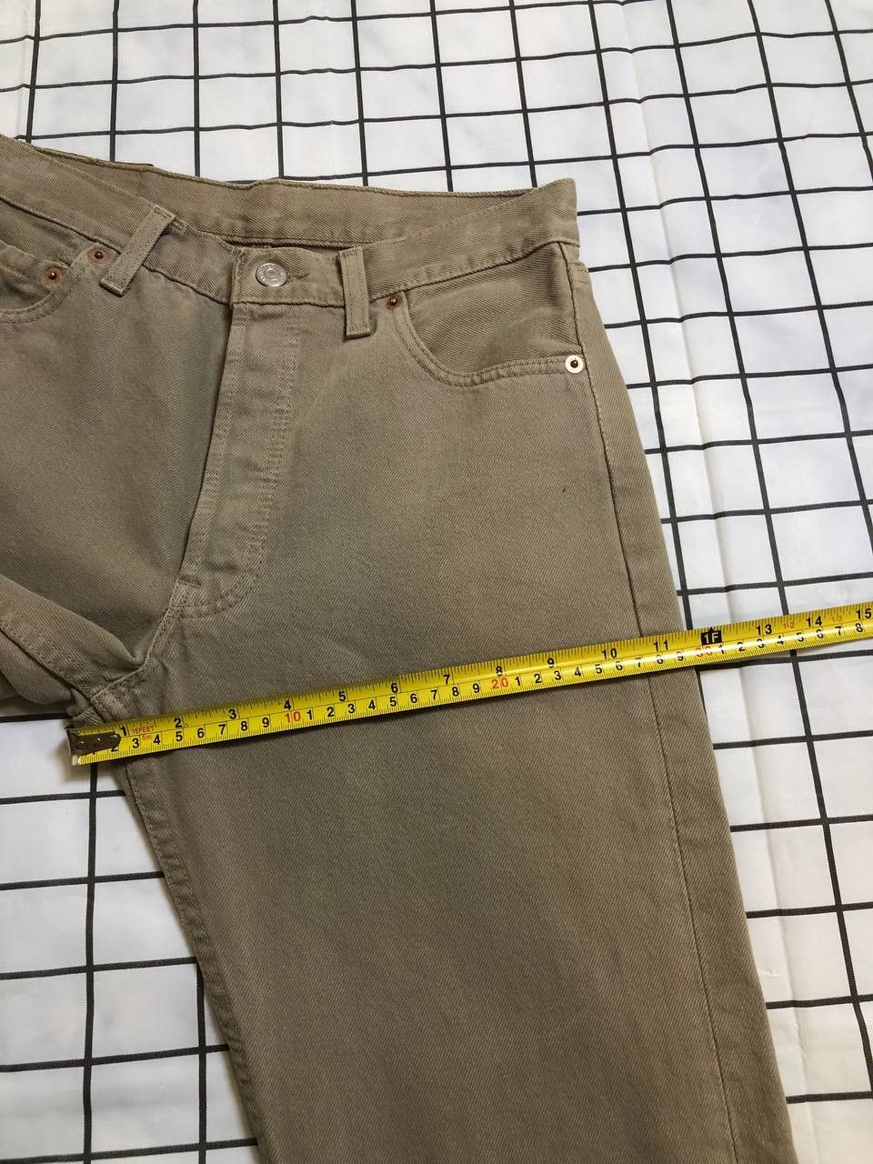 Levi's Levi's 501 Beige Vintage Denim Jeans 30x30 Size US 30 / EU 46 - 4 Thumbnail