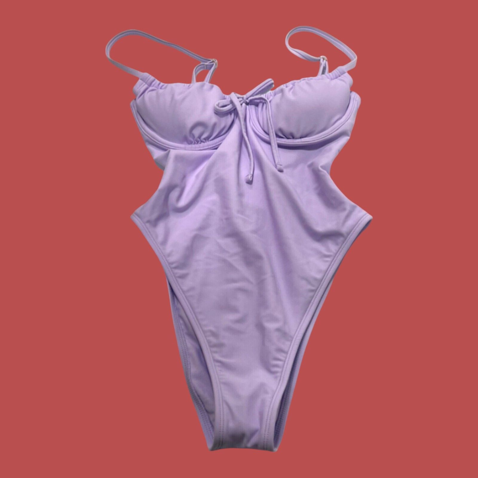 Other Wild Fable- Women's One Piece Swimsuit Underwire High Leg Sw Size ONE SIZE - 3 Thumbnail