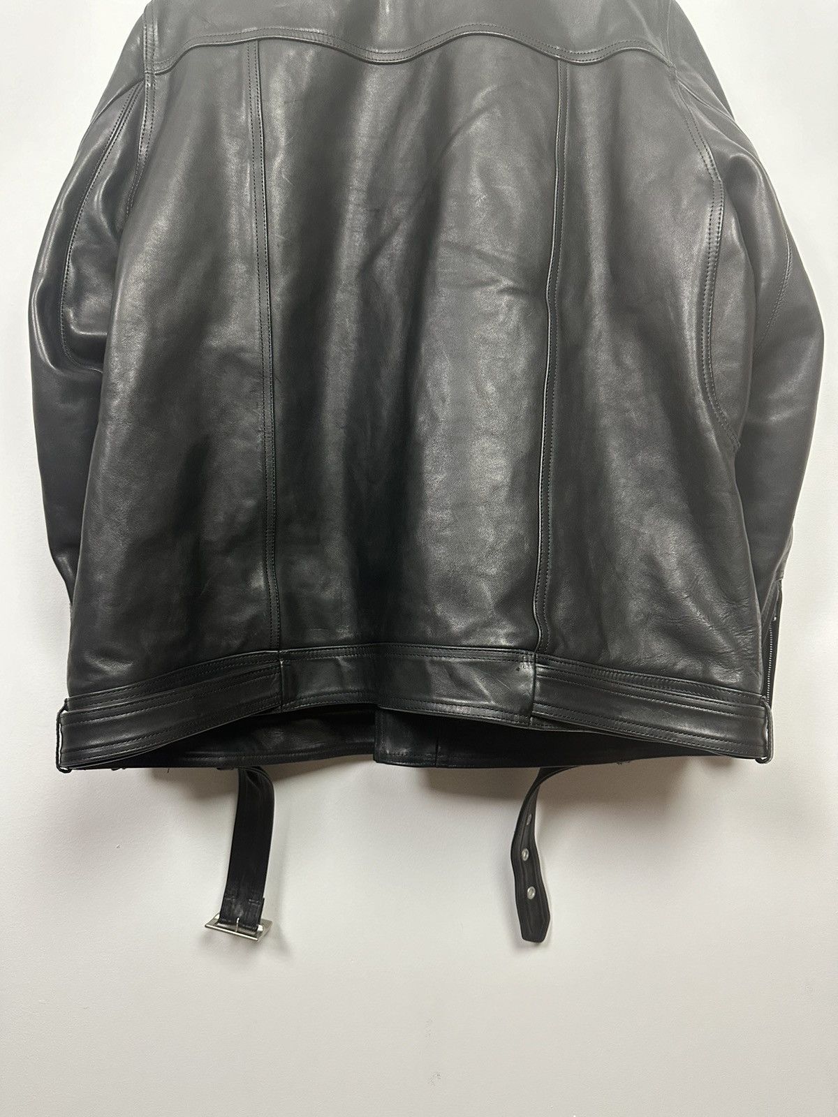 Rick Owens FW23 ‘LUXOR’ DRKSHDW Horse Leather Jumbo Luke Stooges Jacket Size US L / EU 52-54 / 3 - 7 Thumbnail