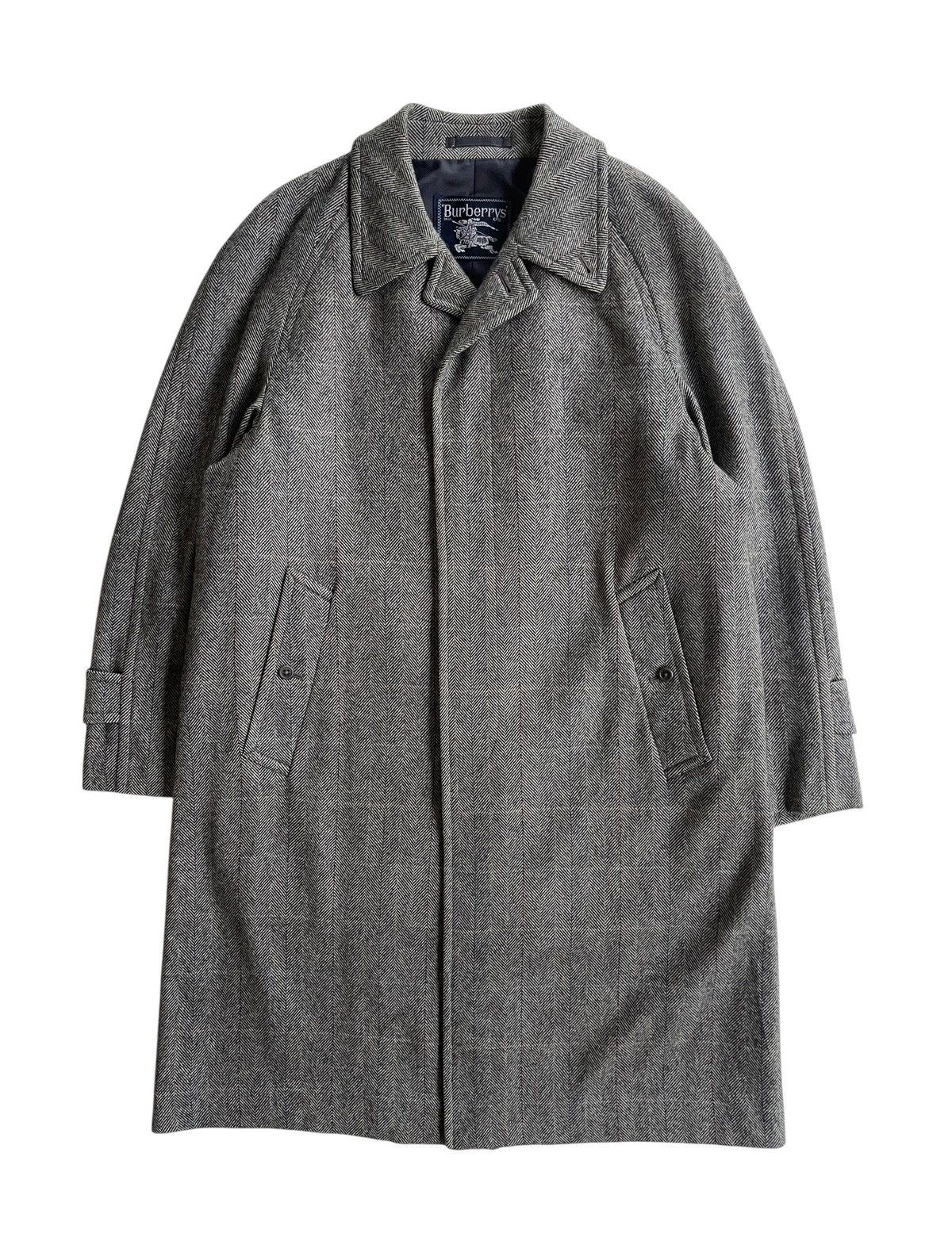 Burberry Vintage Burberrys Wool Tweed Trenchcoat Size US M / EU 48-50 / 2 - 1 Thumbnail