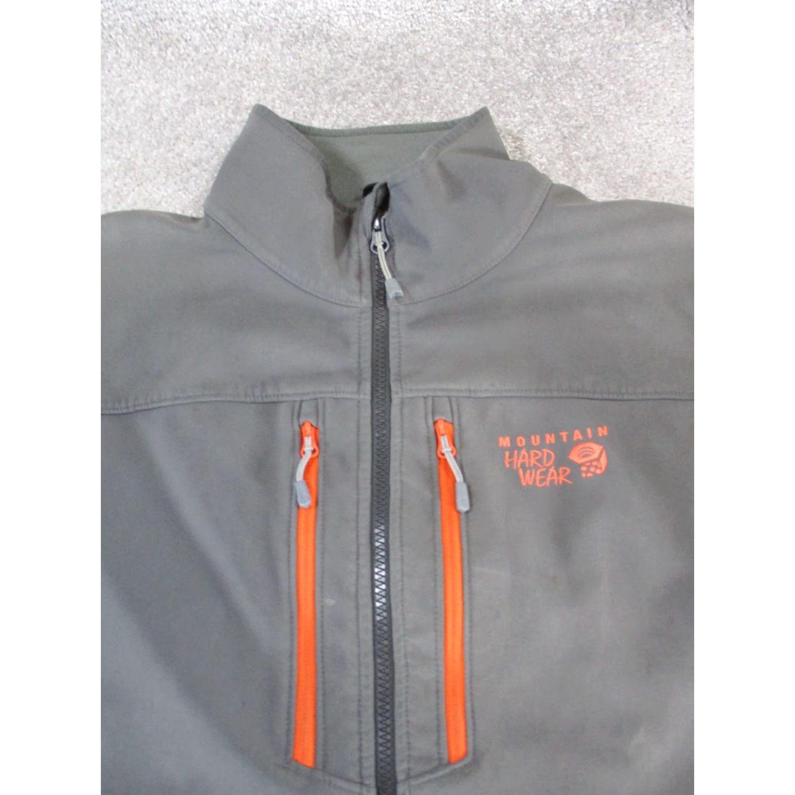Mountain Hardwear Mountain Hard Wear Jacket Mens Medium Gray Orange Hiking Softshell Windbreaker Full Zip Women's? Size US M / EU 48-50 / 2 - 2 Thumbnail