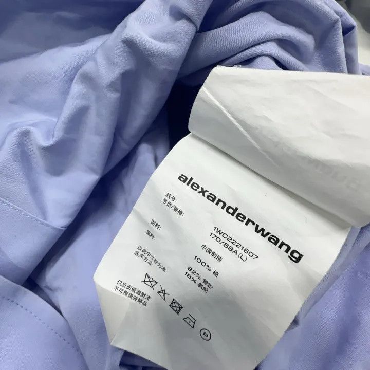 Alexander Wang Alexander Wang Long Sleeve Shirt with Crystal Cuffs - Size L / US 10 / IT 46 - 3 Thumbnail