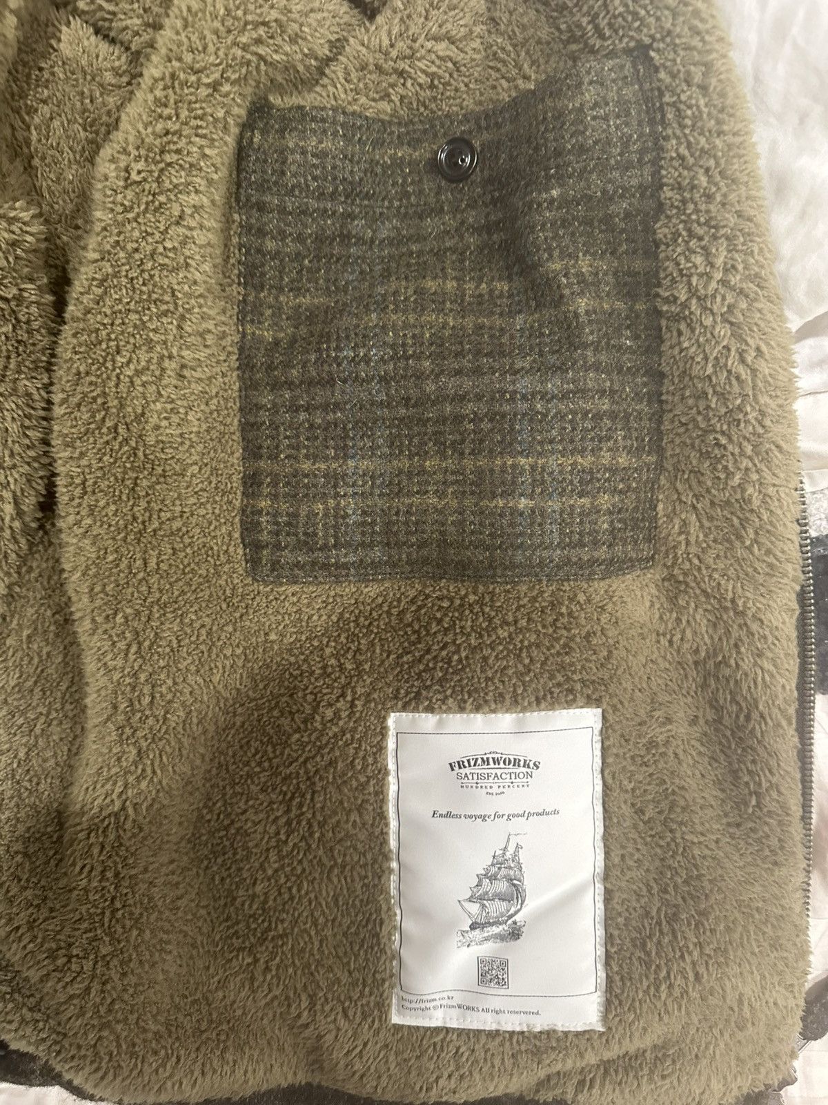 FrizmWORKS Frizmworks Fluffy Wool Herrington Jacket Size US L / EU 52-54 / 3 - 4 Thumbnail