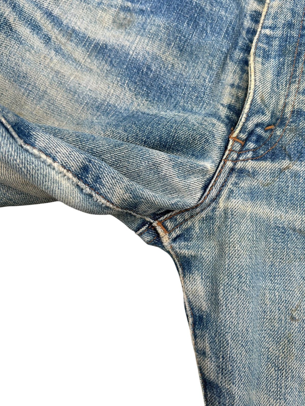 Kapital Thrashed Vintage Levis Big E Selvedge Denim Jeans Size US 29 - 9 Thumbnail