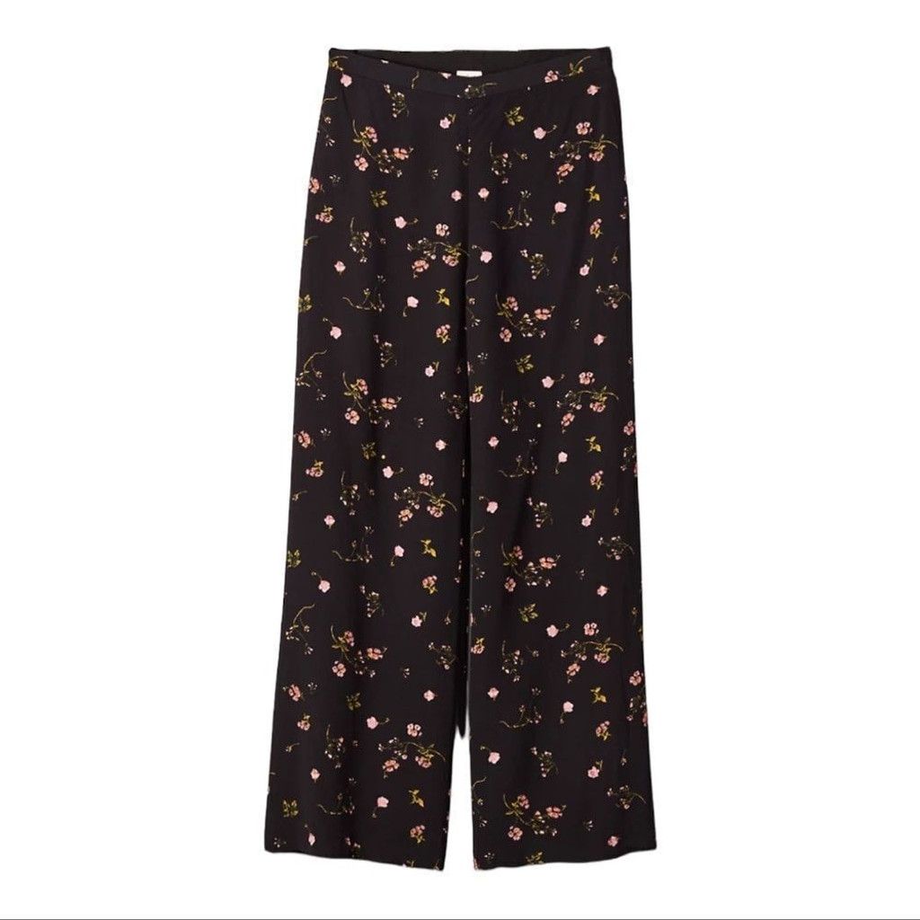 Aritzia Wilfred Pernelle Floral Wide Leg Pants Size 4 Size 30" / US 8 / IT 44 - 6 Thumbnail