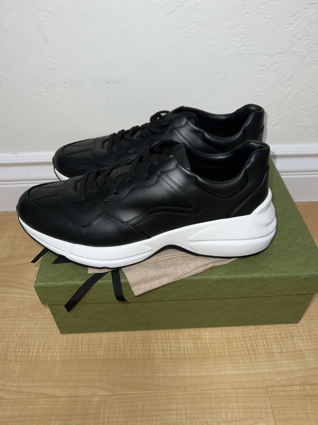 Gucci Gucci Rhyton 'Black White' 721750-0G2R0-1000 Size US 13 / EU 46 - 6 Thumbnail