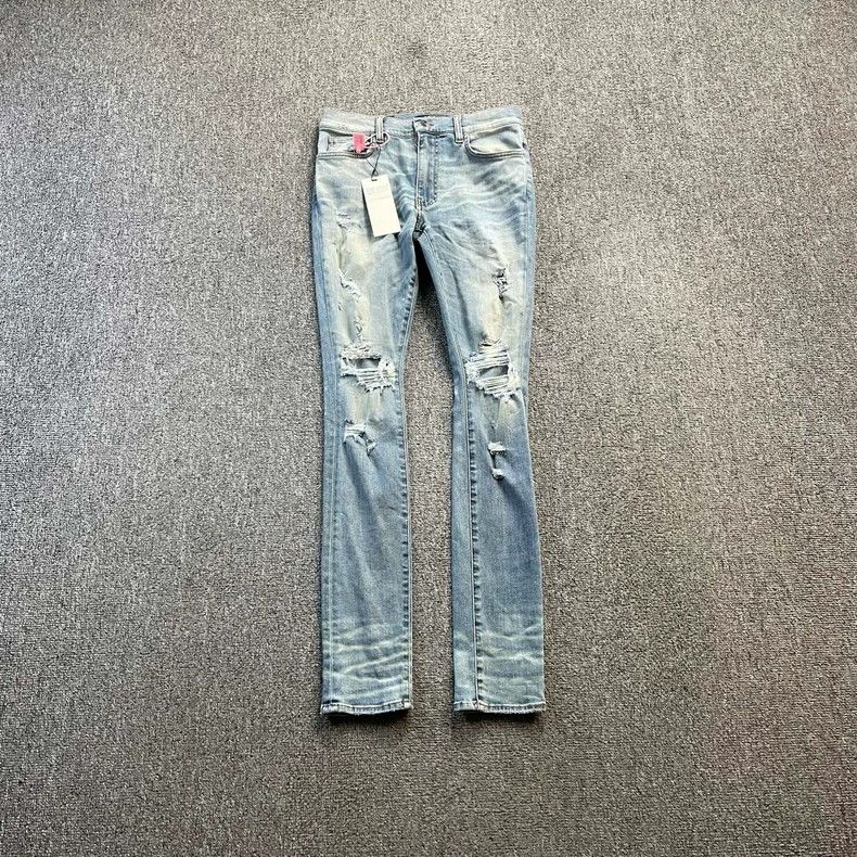 Amiri Amiri distressed denim jeans Size US 31 - 1 Thumbnail