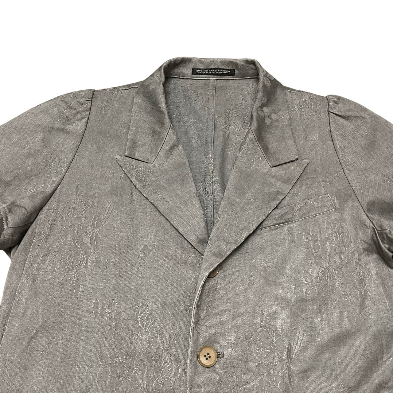 Yohji Yamamoto SS08 Yohji Yamamoto Floral Short Sleeve Jacket Size S / US 4 / IT 40 - 2 Thumbnail