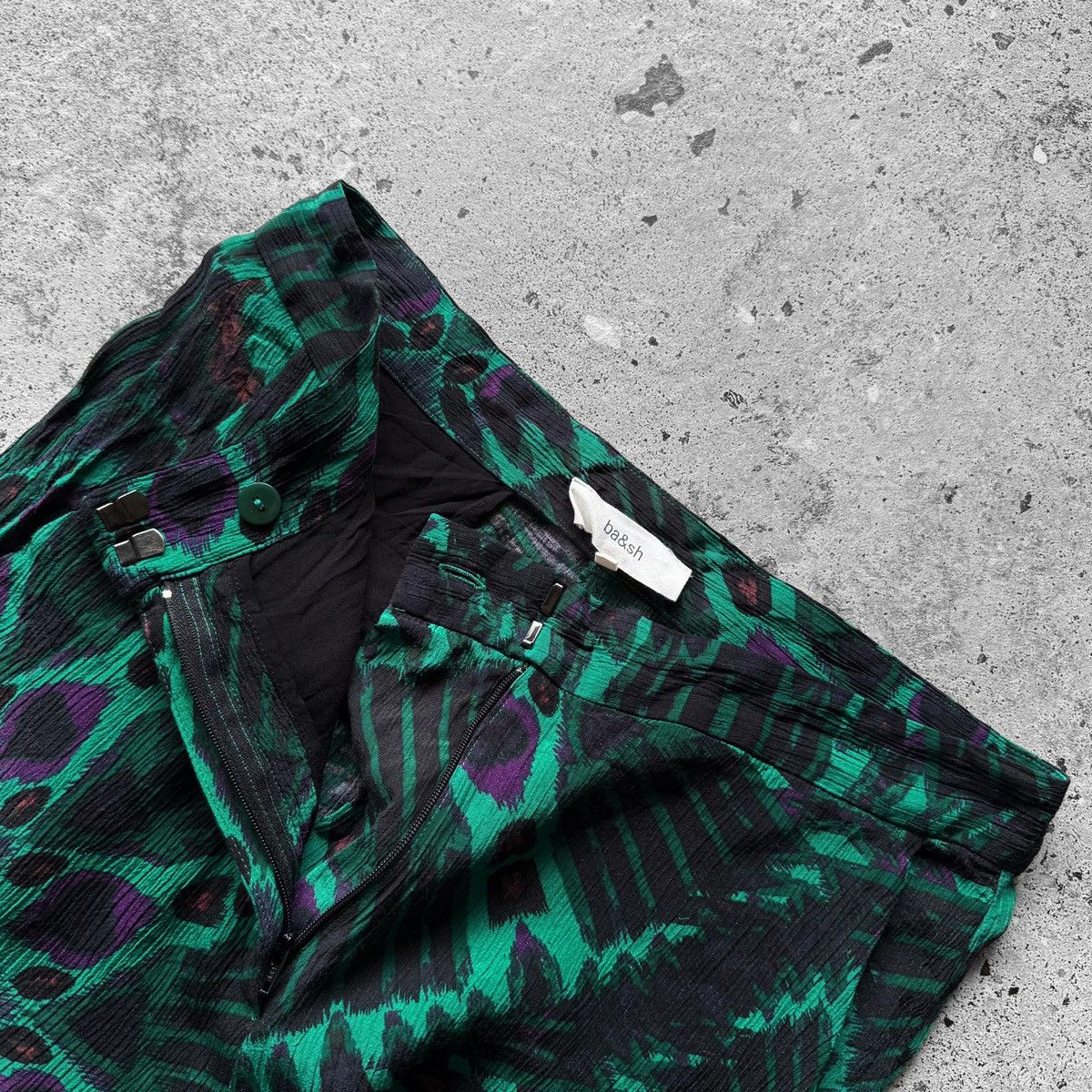 ba&sh Ba&Sh Womens Psychedelic Print Wide Leg Clyde Flared Pants Size 30" / US 8 / IT 44 - 8 Thumbnail