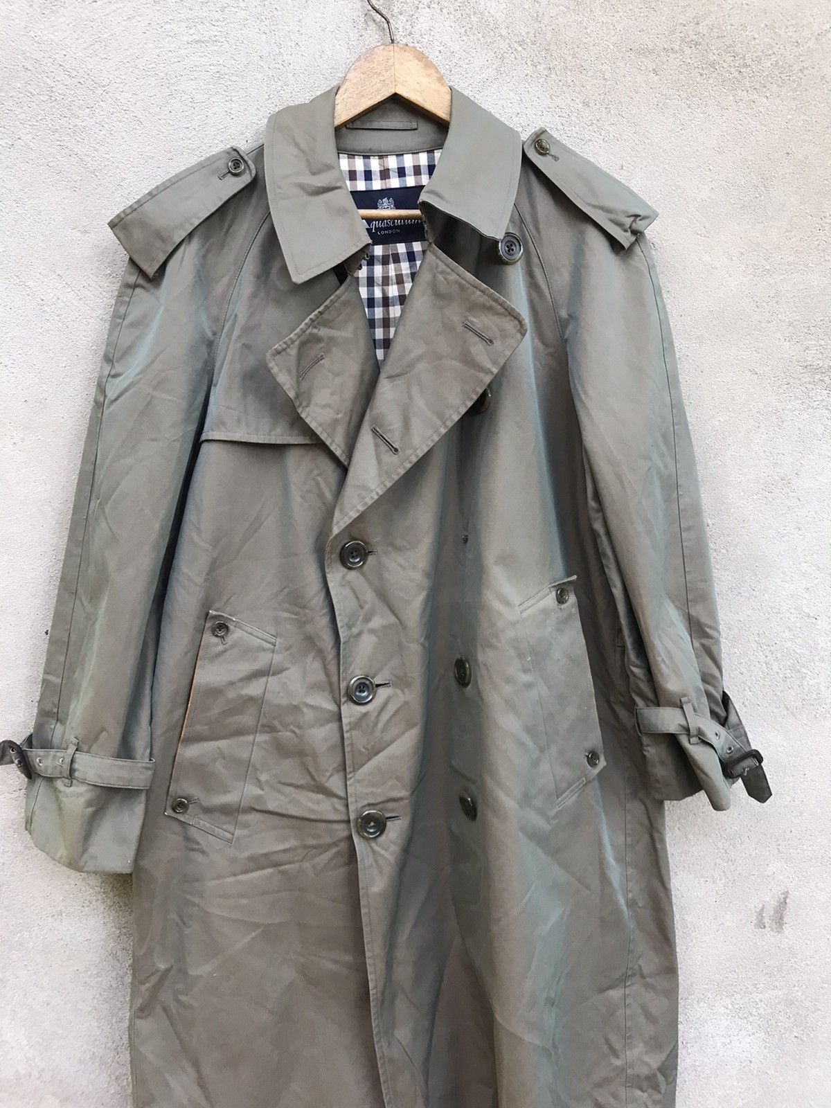 Aquascutum × Beauty Beast VINTAGE AQUASCUTUM LONDON TRENCH COAT JACKET Size US M / EU 48-50 / 2 - 8 Thumbnail