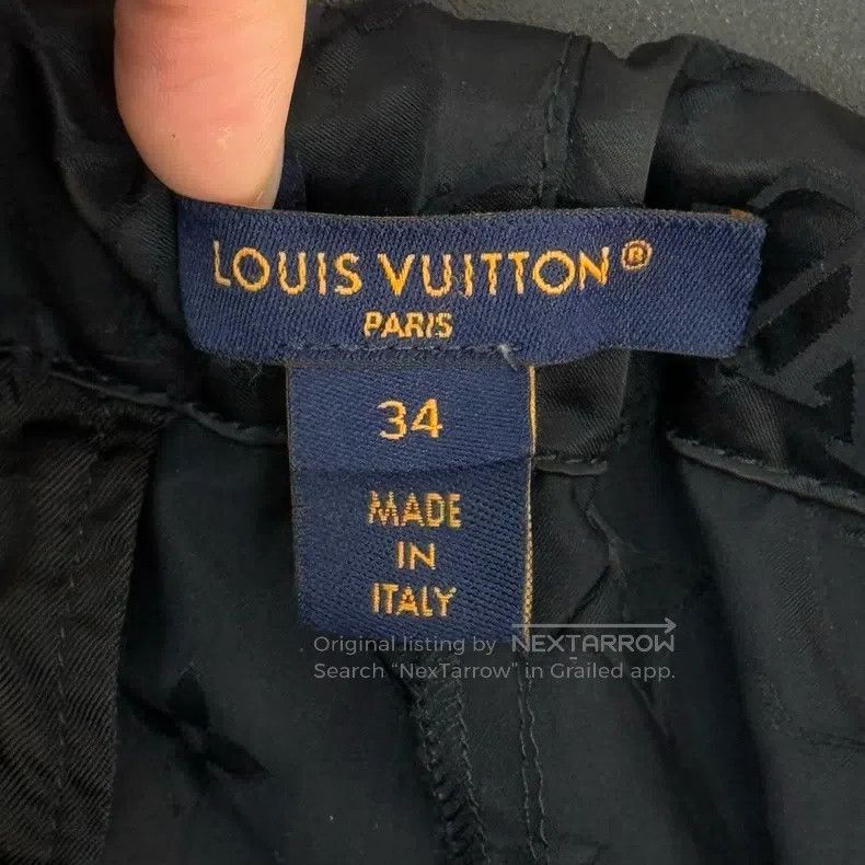 Louis Vuitton Louis Vuitton Black full logo nylon pants Size US 34 / EU 50 - 5 Thumbnail
