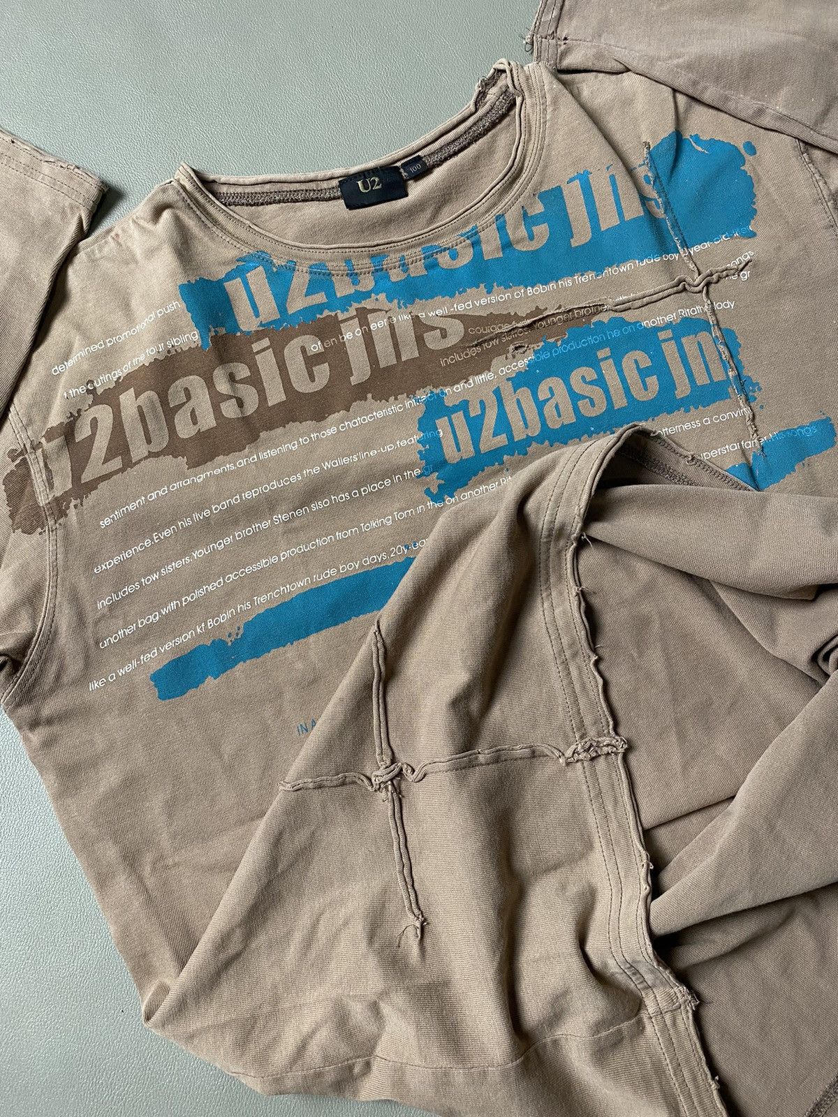 Hysteric Glamour × If Six Was Nine × Le Grande Bleu (L.G.B.) U2 Basic Distressed Poem Archive Longsleeve Size US L / EU 52-54 / 3 - 2 Thumbnail