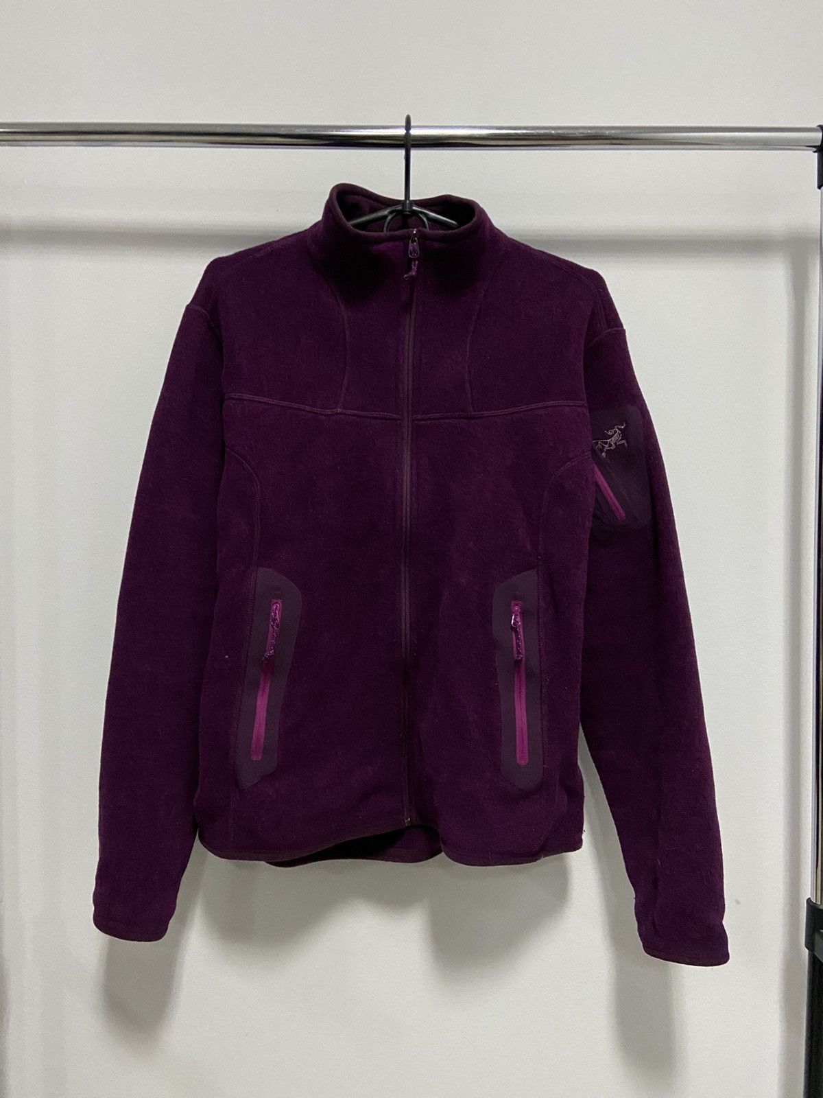 Arc'teryx × Vintage Arcteryx Vintage zip sweatshirt Small Logo pocket Fleece Size L / US 10 / IT 46 - 1 Thumbnail