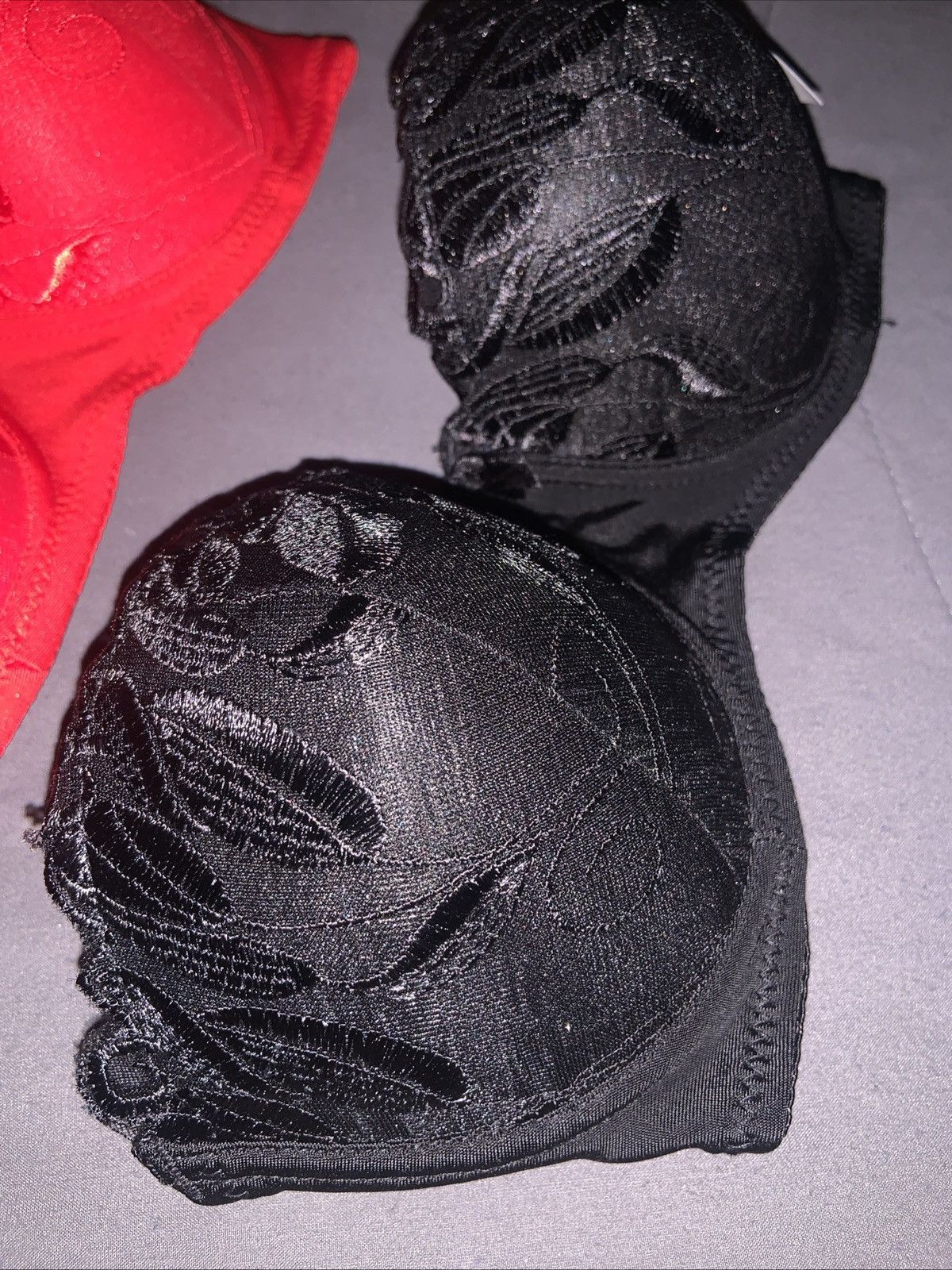 Other 2 New Women’s Bra - 36C - NO STRAPS - Black & Red Bundle Size ONE SIZE - 7 Thumbnail