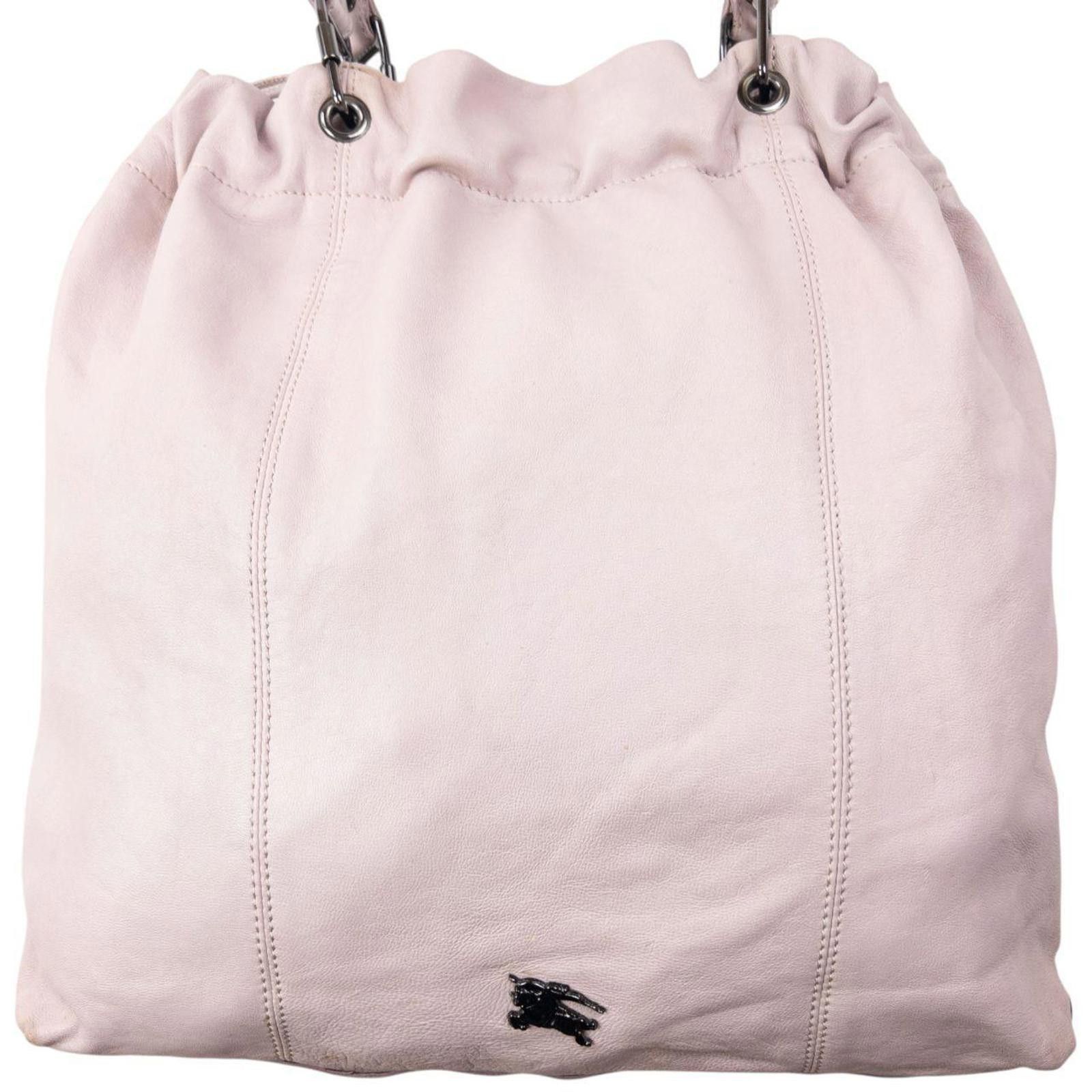 Burberry Vintage 2000s Burberry Leather Bucket Shoulder Bag Size ONE SIZE - 1 Thumbnail