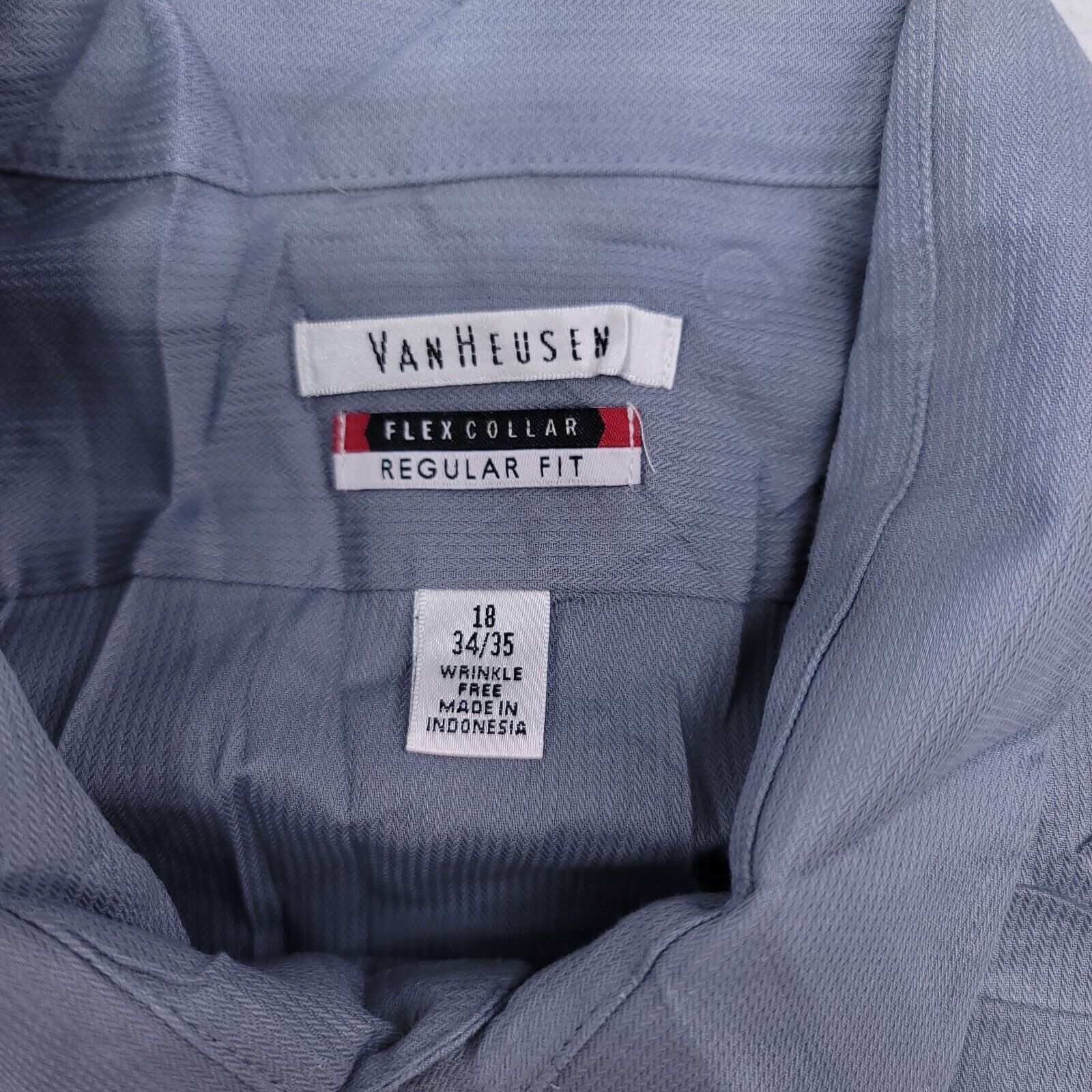 Van Heusen Van Heusen Casual Button Up Shirt Mens Size 18 34/35 Gray Size US M / EU 48-50 / 2 - 3 Thumbnail